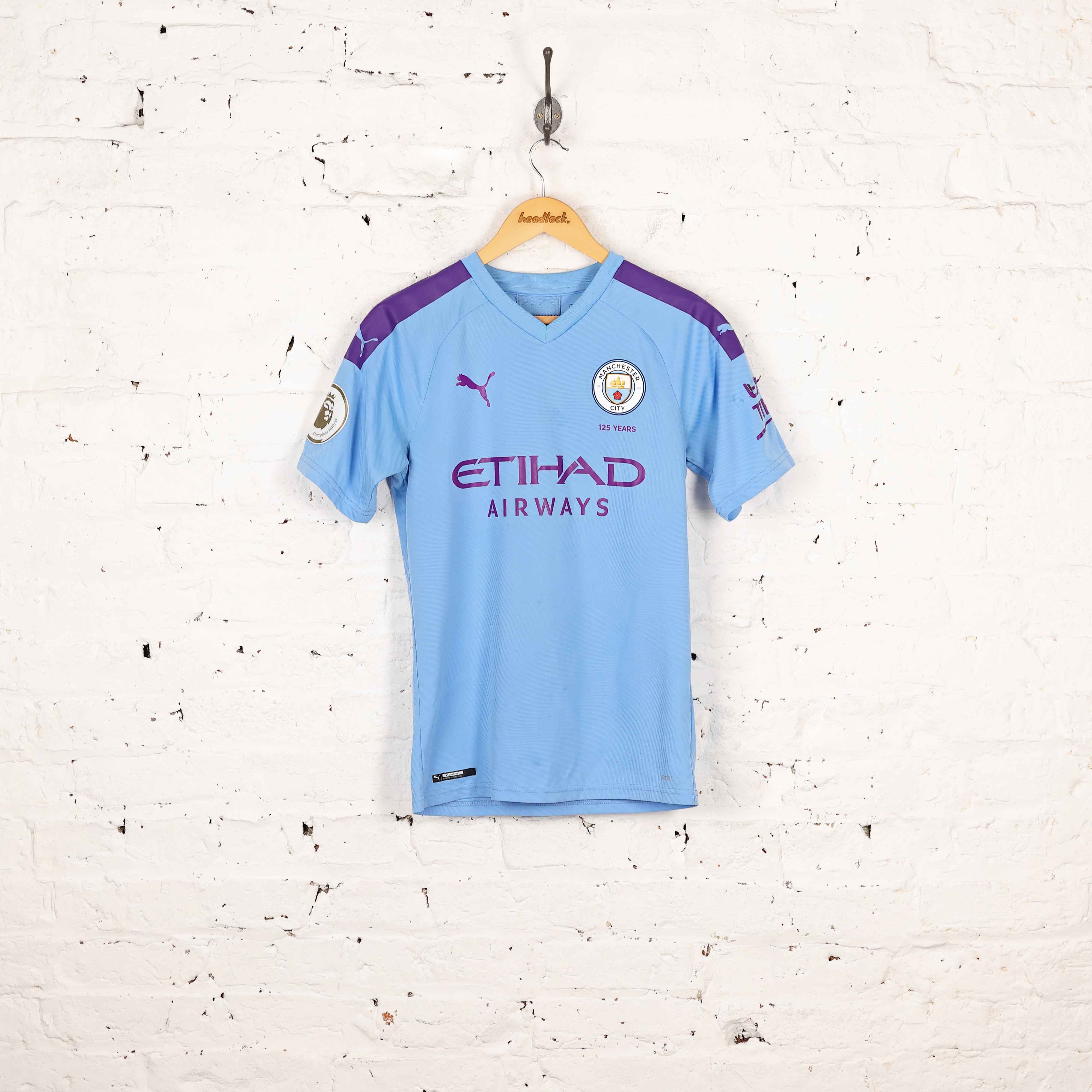 Puma Manchester City 2019 Kun Aguero Home Football Shirt Blue