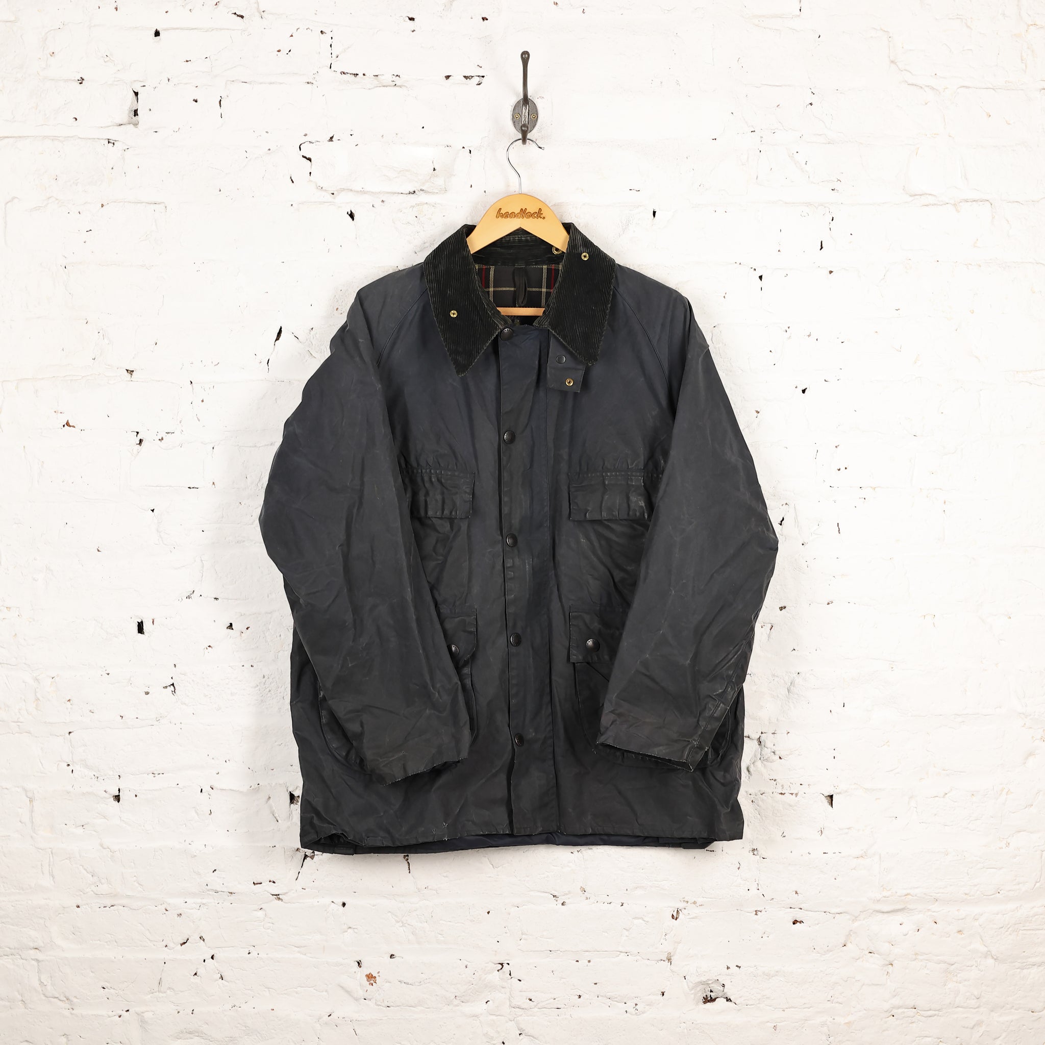 Barbour Bedale （4 pockets） Barbour Bedale Four Pocket Wax Jacket Coat - Blue - L – Headlock