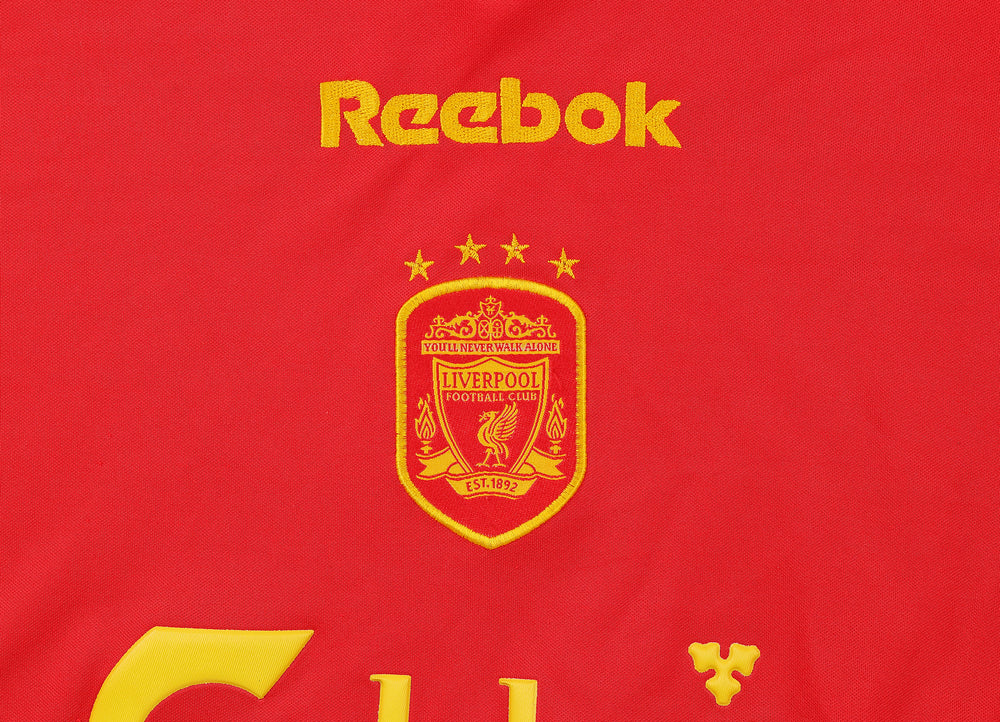 Reebok Liverpool 2001 European Home Football Shirt - Red - XXXL