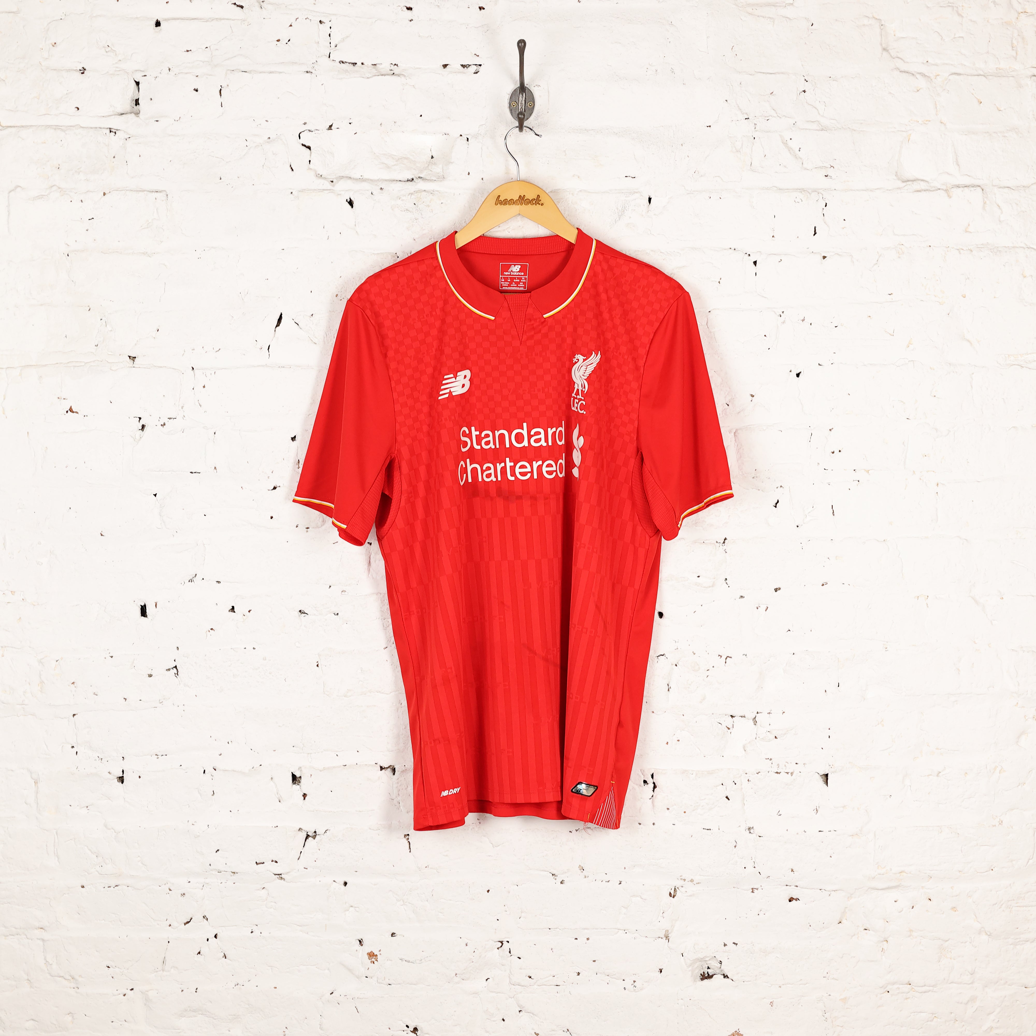 New Balance Liverpool 2015 Firmino Home Football Shirt - Red - L