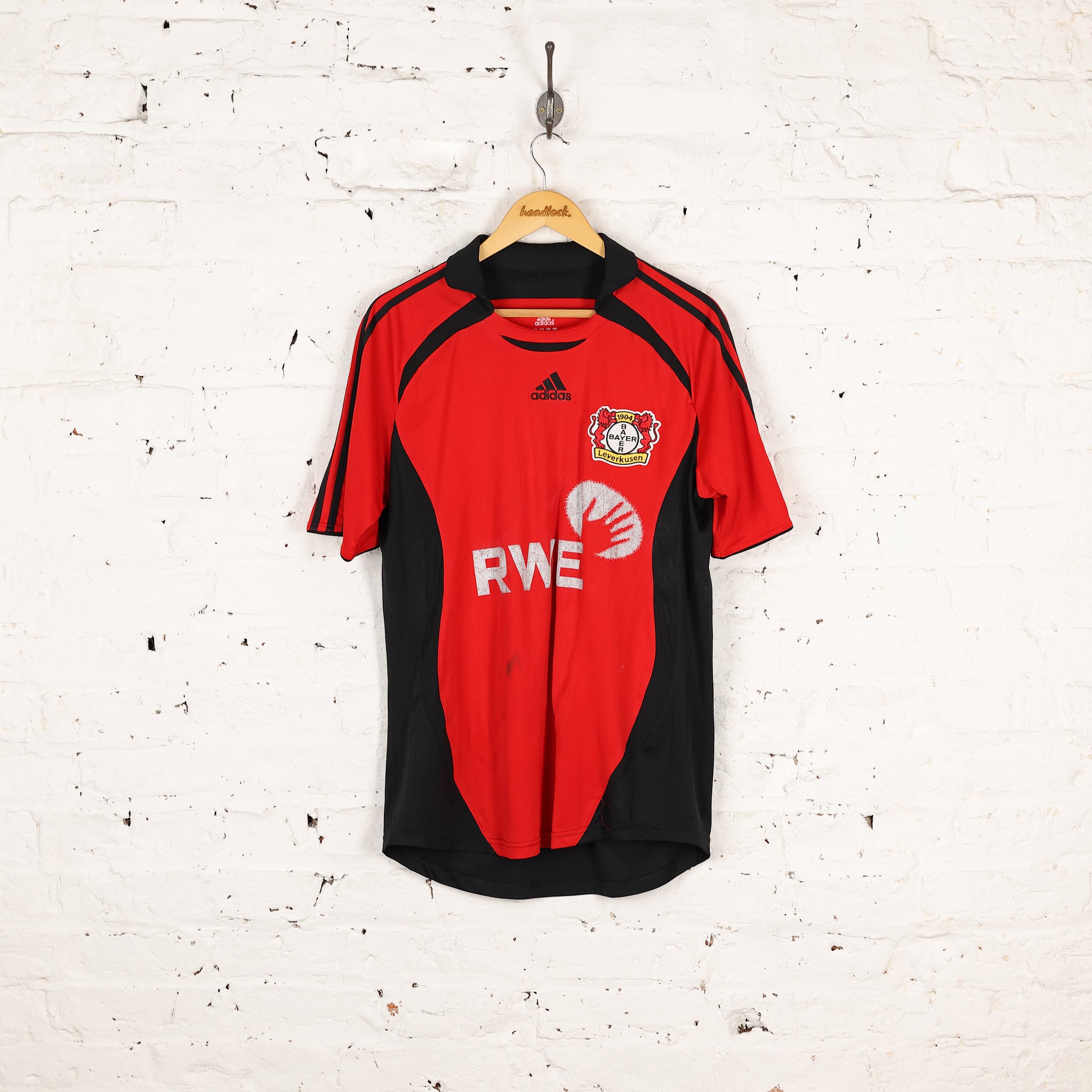Adidas Bayer Leverkusen 2006 Home Football Shirt - Red - M – Headlock