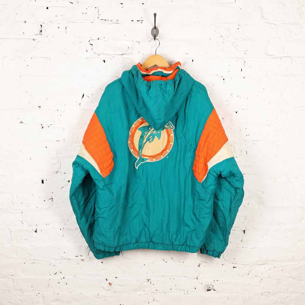 Starter Miami Dolphins 1/4 Zip Starter Jacket - Blue - XL