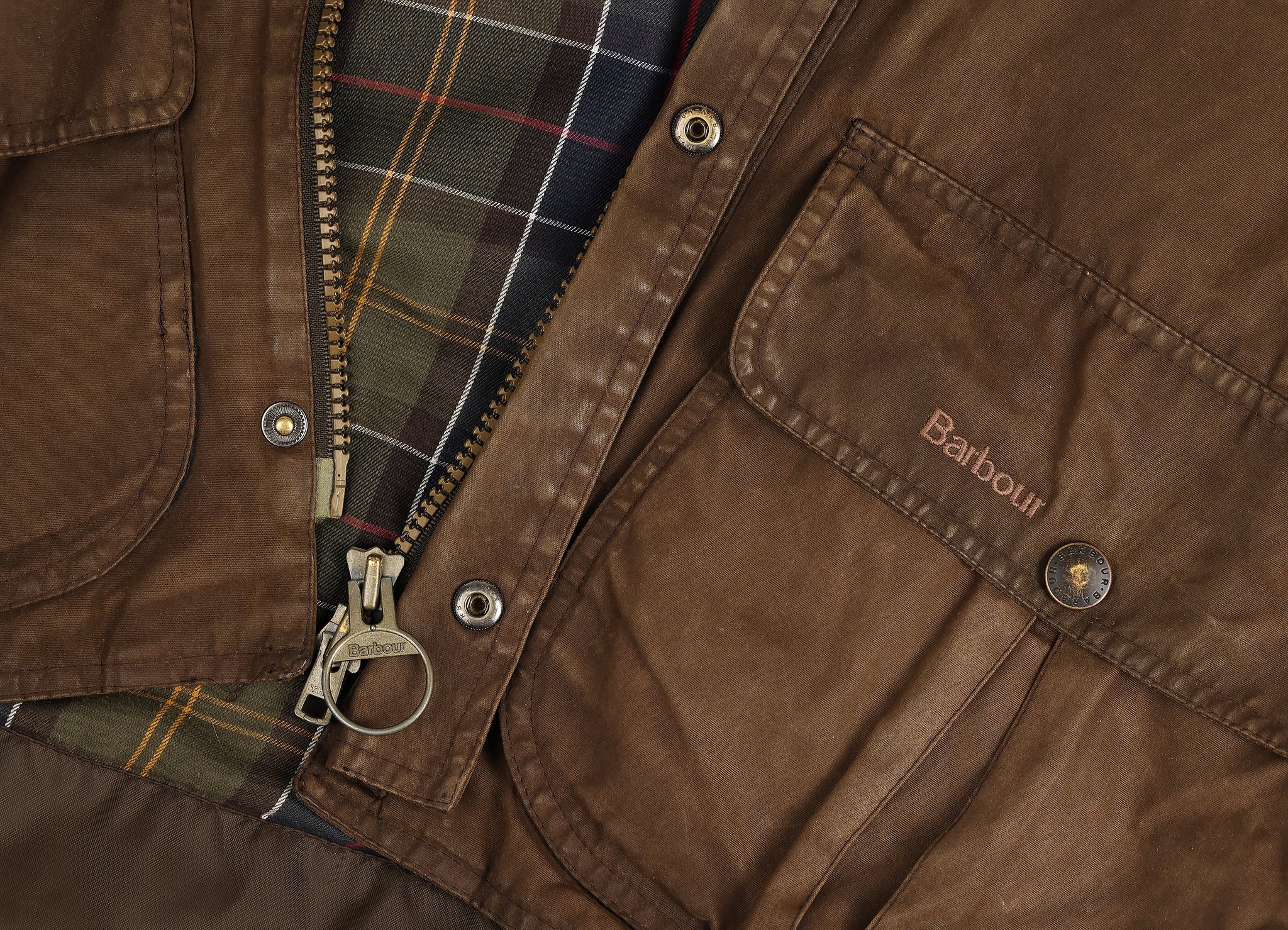 Barbour Breathables Wax Jacket Coat - Brown - S – Headlock