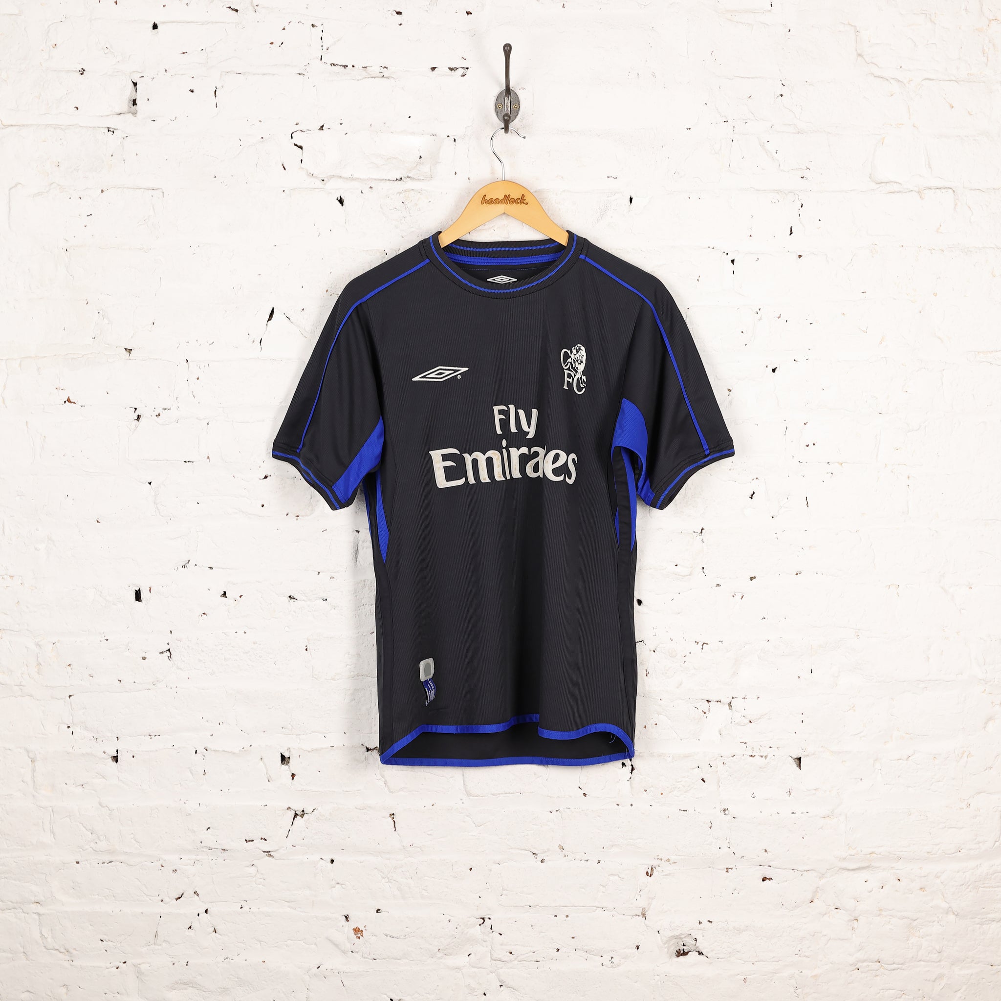 Chelsea 2002 Away Football Shirt - Black - S – Headlock