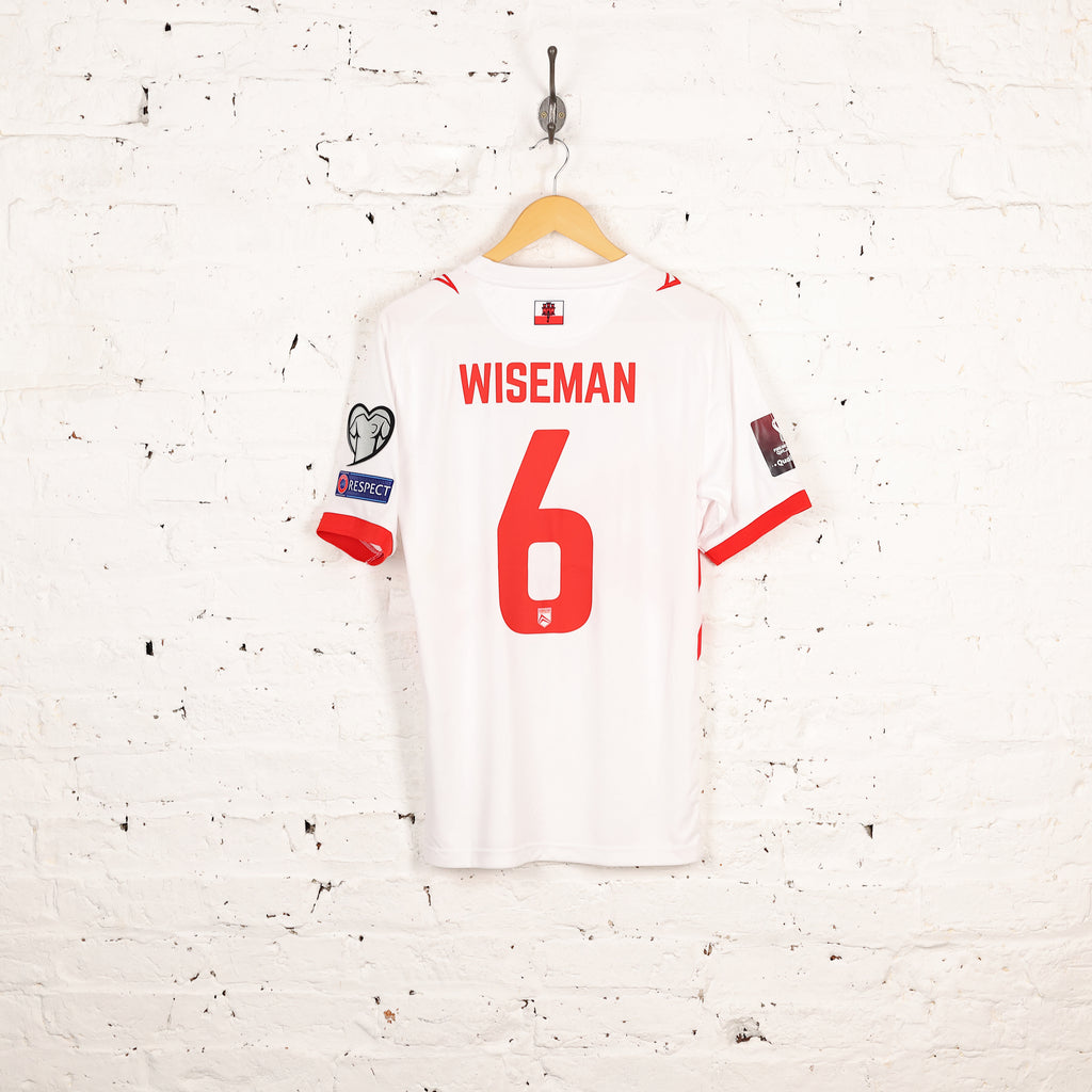 Legea Gibraltar 2020 Wiseman Player Issue Away Shirt - White - M