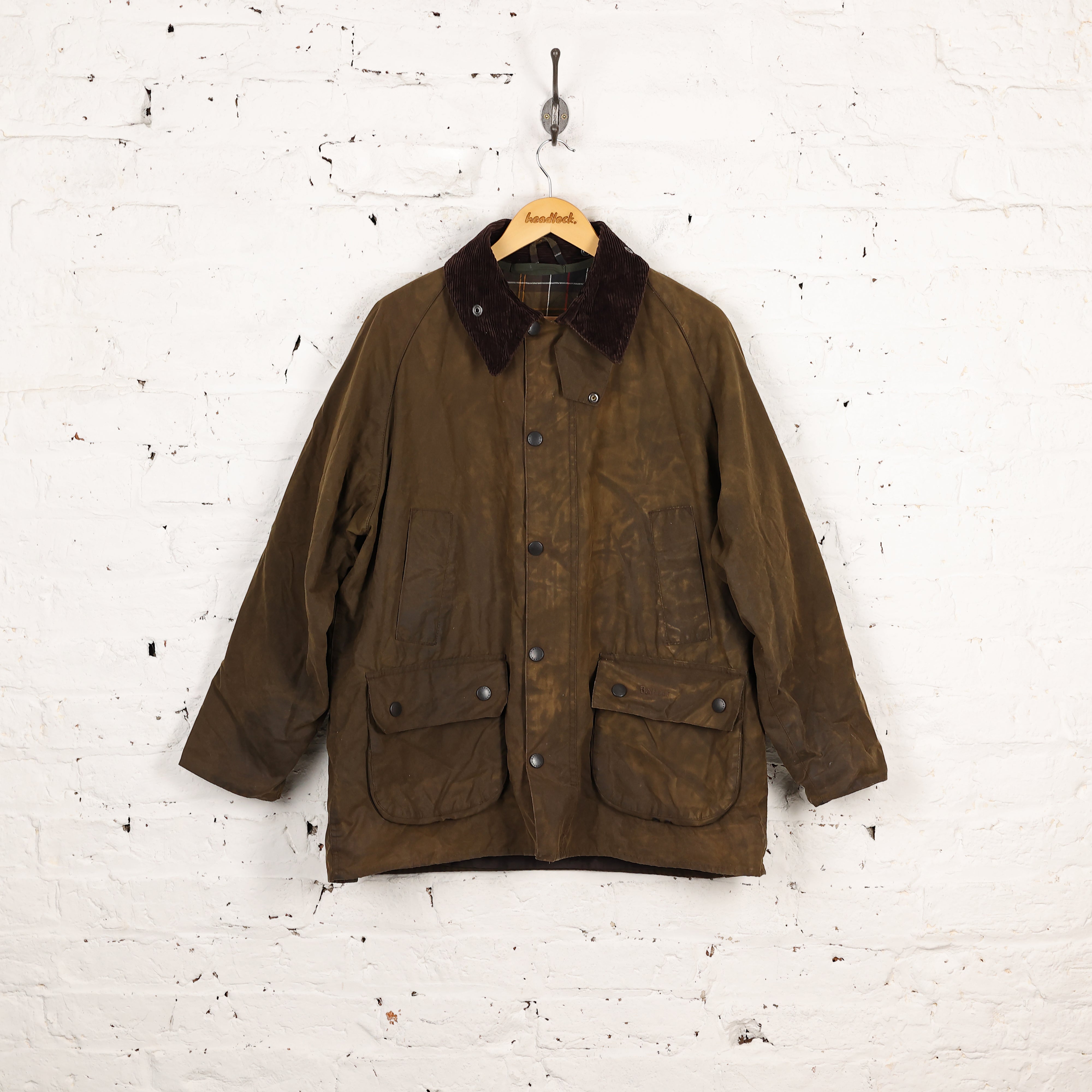 Barbour Classic Bedale Lined Wax Jacket Coat - Green - L – Headlock