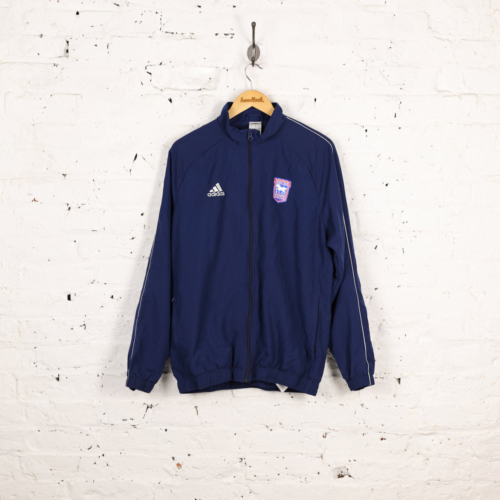 Adidas Ipswich Town Tracksuit Top Jacket - Blue - L