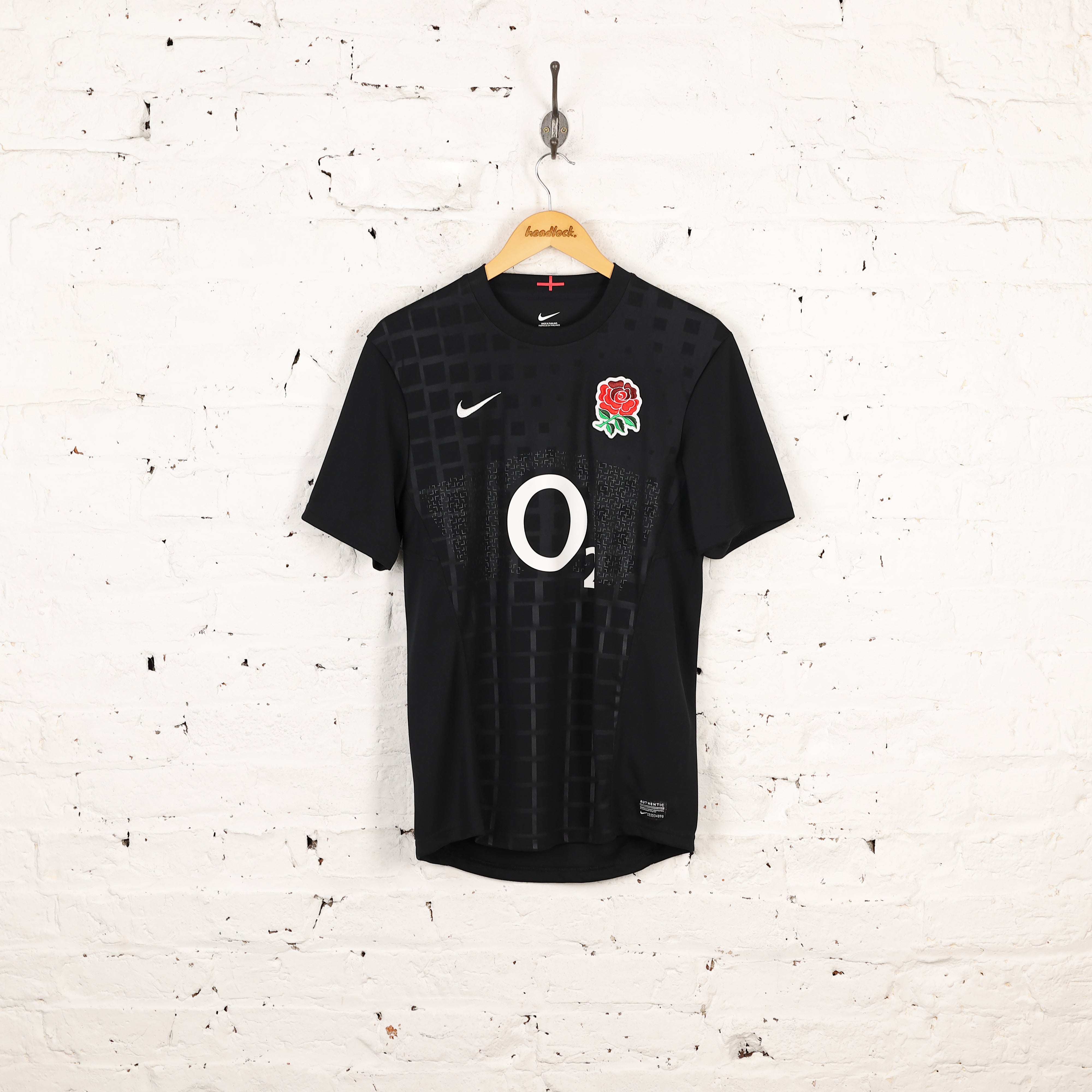 Nike England 2011 Away Rugby Shirt Black S – Headlock