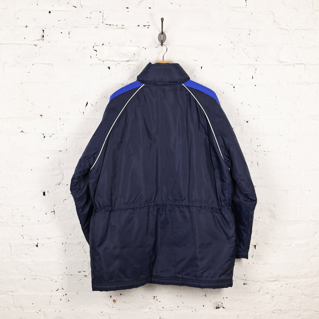 Everton 90s Football Coaches Managers Jacket - Blue - L