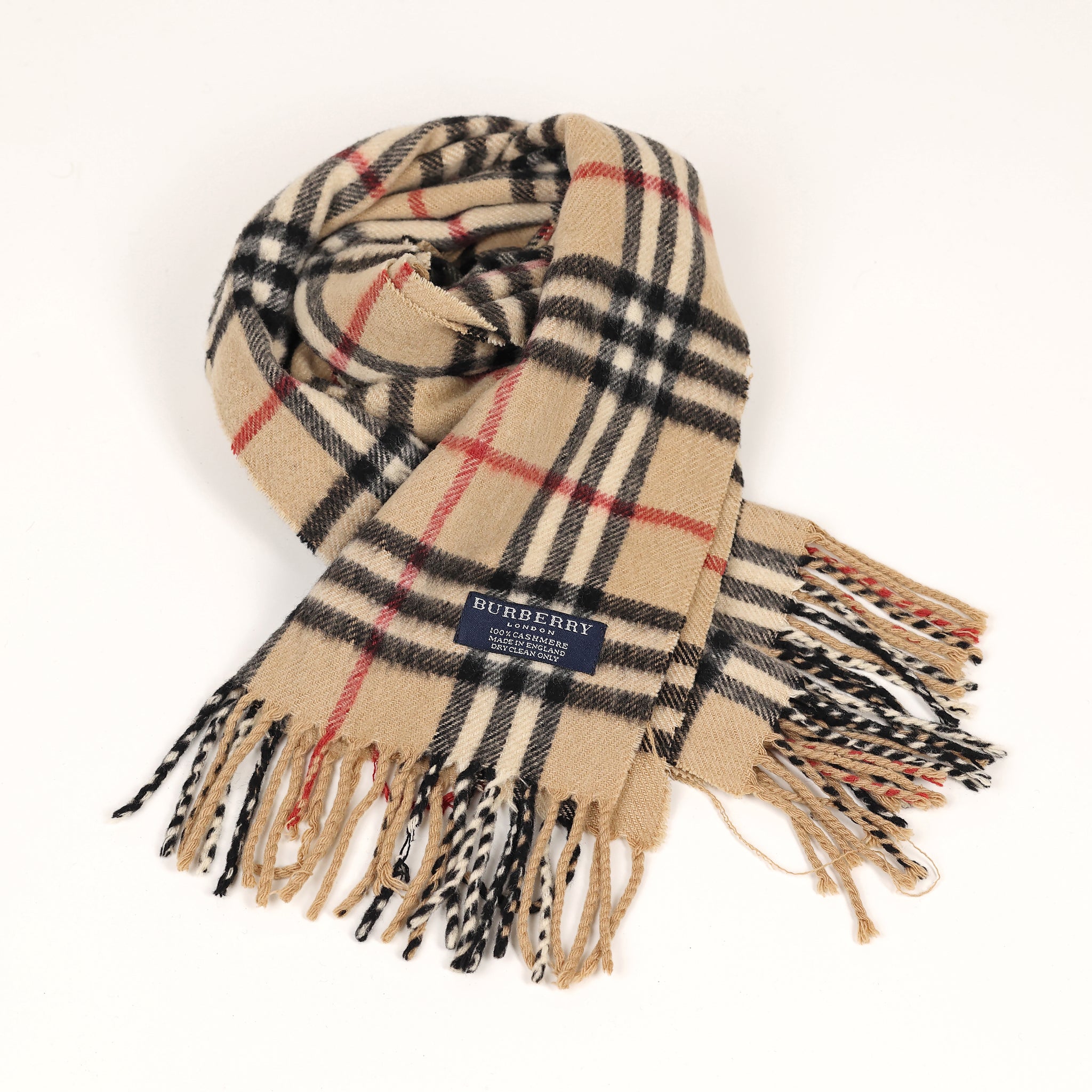 Burberry Cashmere Scarf Beige One Size – Headlock1