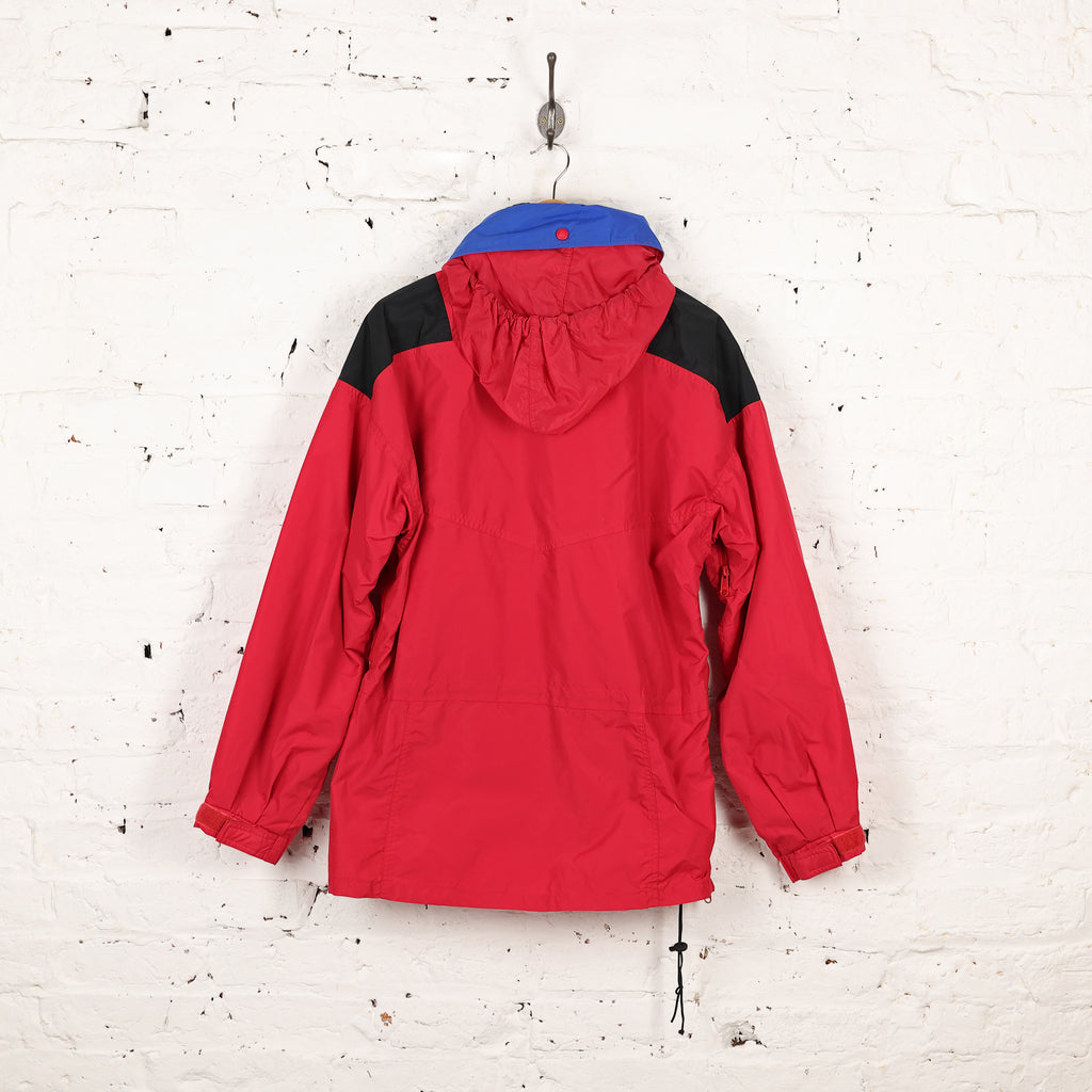 90s Columbia Hooded Rain Jacket - Red - M