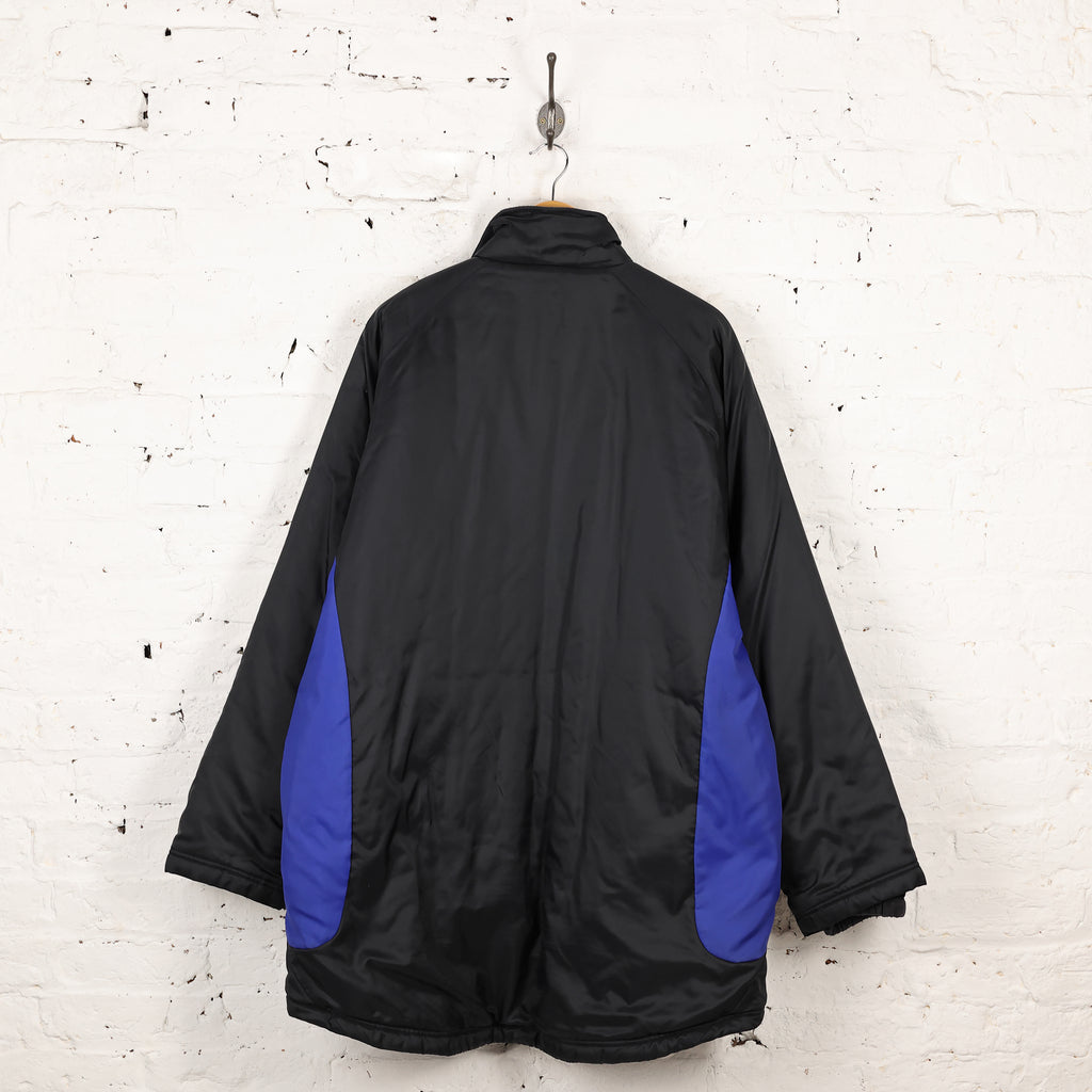Adidas Schalke Coaches Jacket Coat - Black - XL