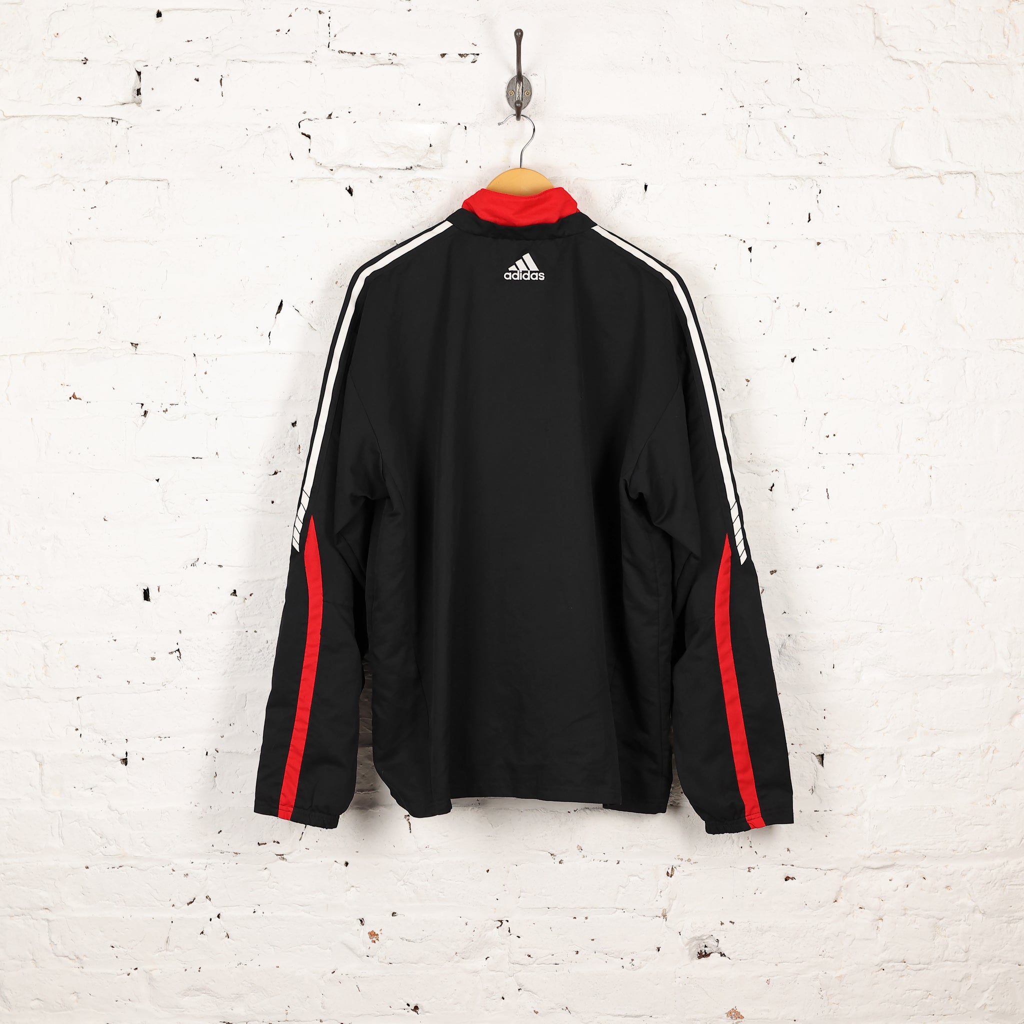 Adidas AC Milan Champions League Tracksuit Top Jacket Black L