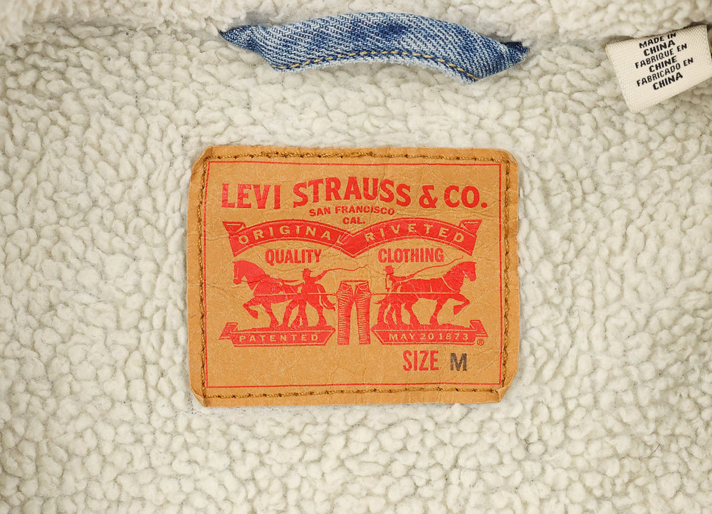Levi's Fleece Lined Winter Denim Jacket - Blue - M