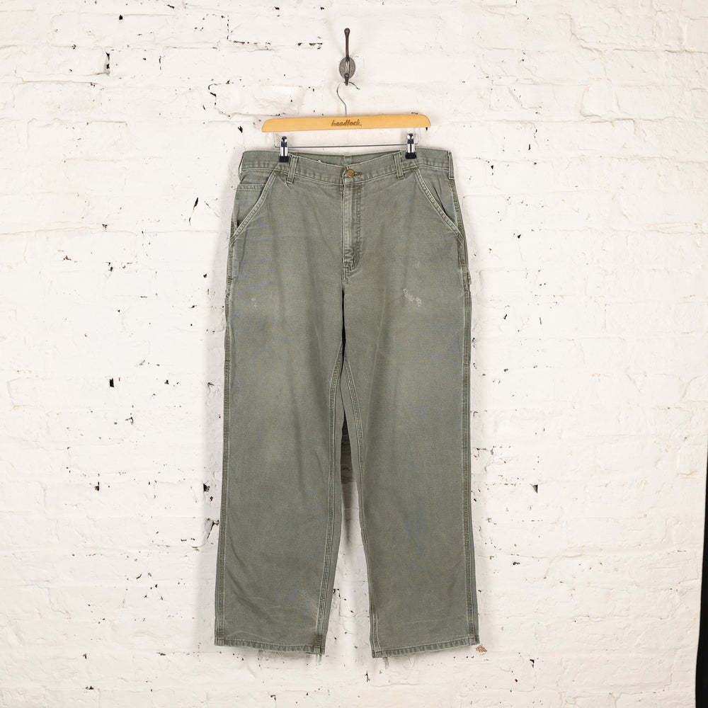 Carhartt Dungaree Fit Work Pant Trousers - Green - L