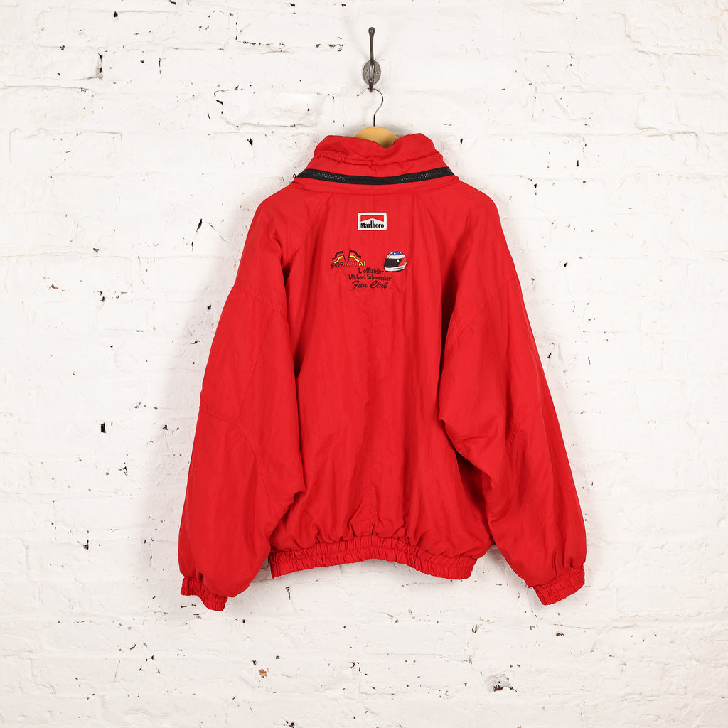 90s Marlboro Half Zip Jacket - Red - L