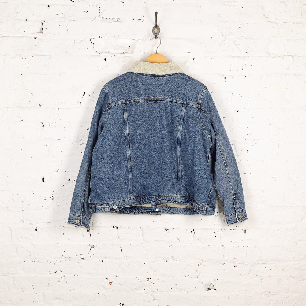 Levi's Fleece Lined Winter Denim Jacket - Blue - XXL