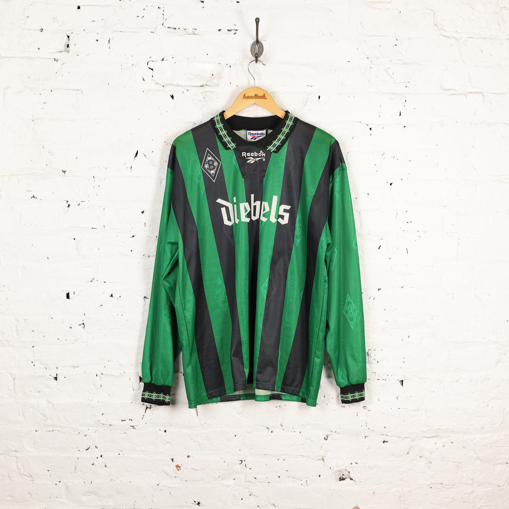 Borussia Monchengladbach 1995 Away Football Shirt - Green - XL