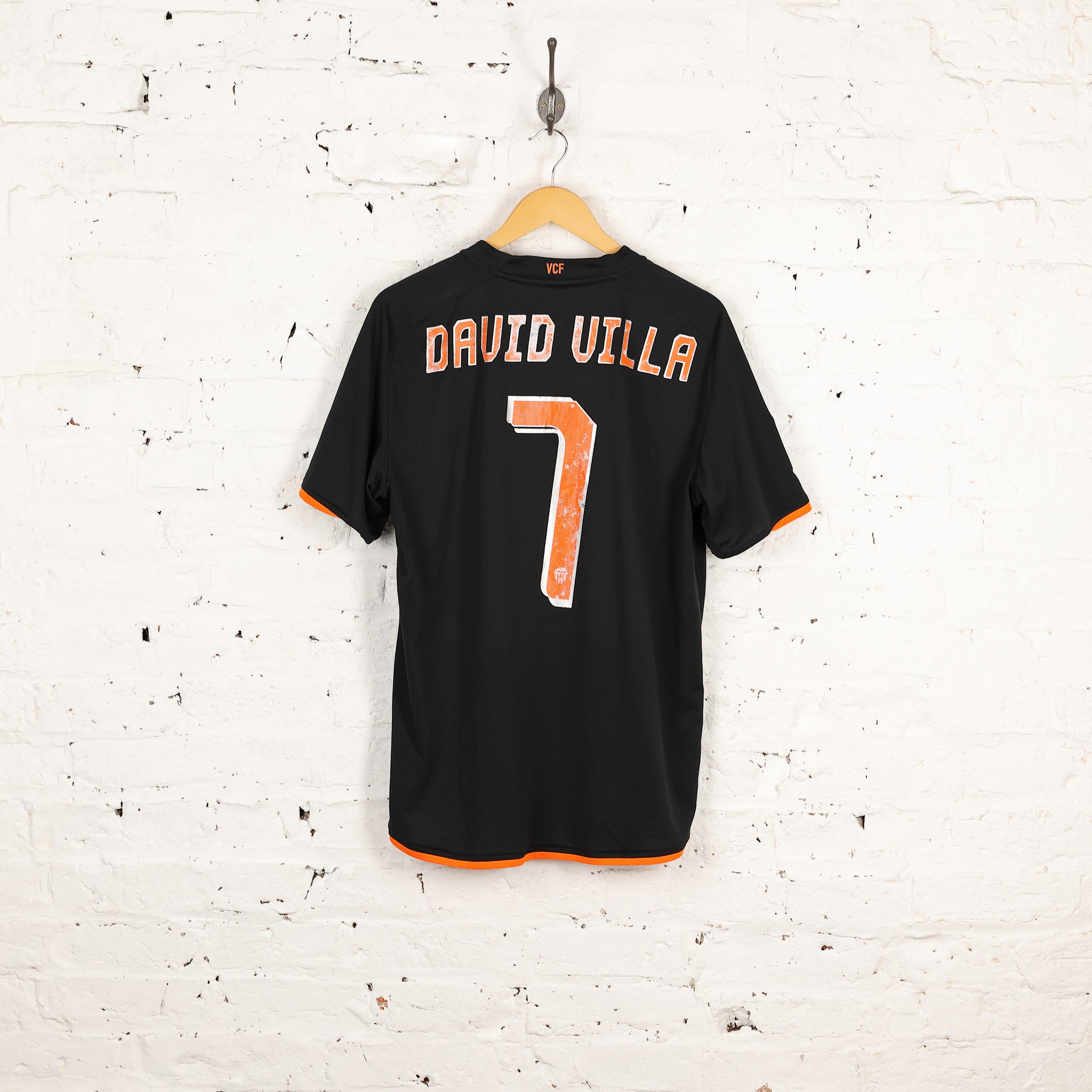 Nike Valencia 2008 Villa Away Football Shirt - Black - L – Headlock