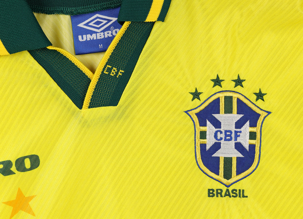 Brazil 1994 Umbro Home Football Shirt - Yellow - M