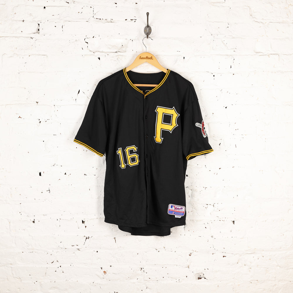 Majestic Pittsburgh Pirates Jinyoung Baseball Jersey - Black - XL