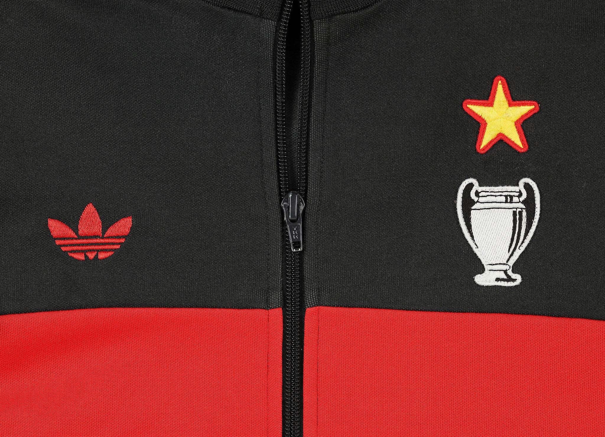 AC Milan Tracksuit Top Jacket - Black