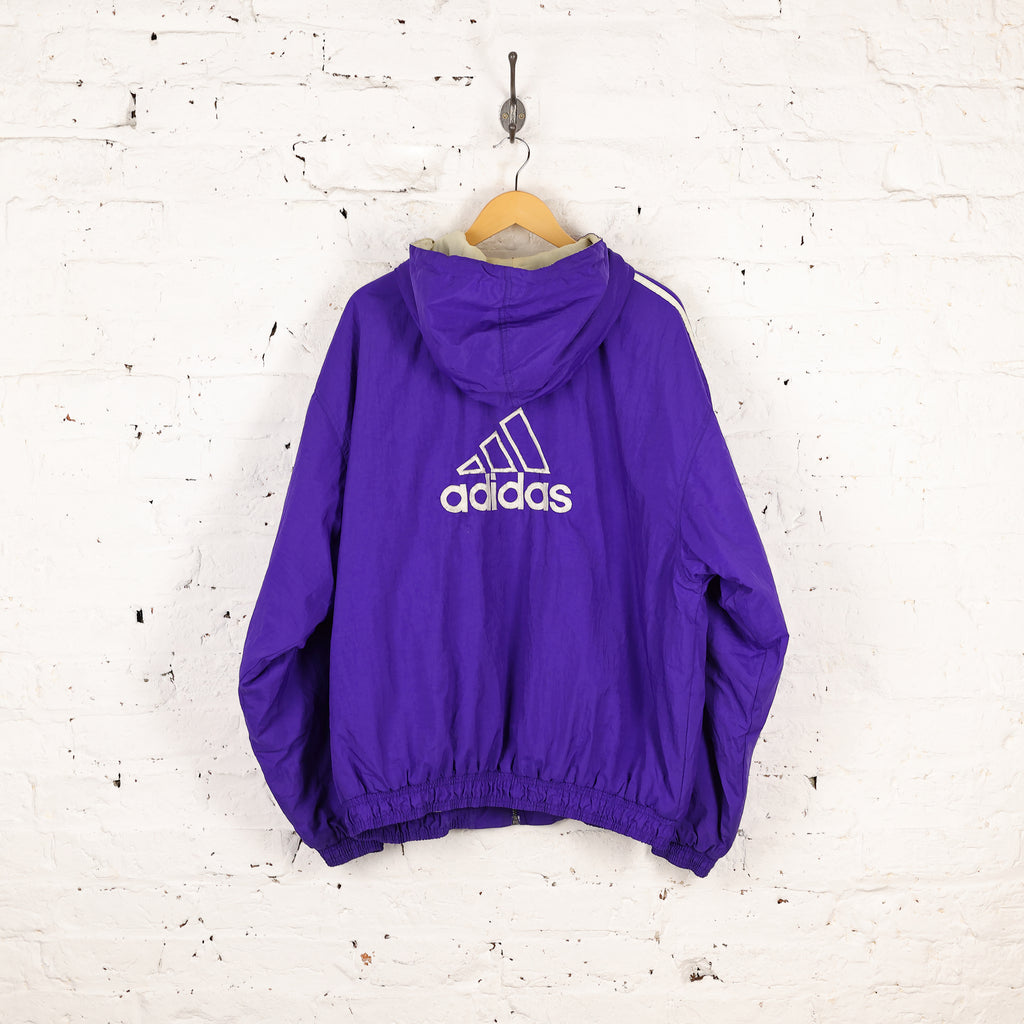 Adidas 90s Hooded Jacket - Purple - XL
