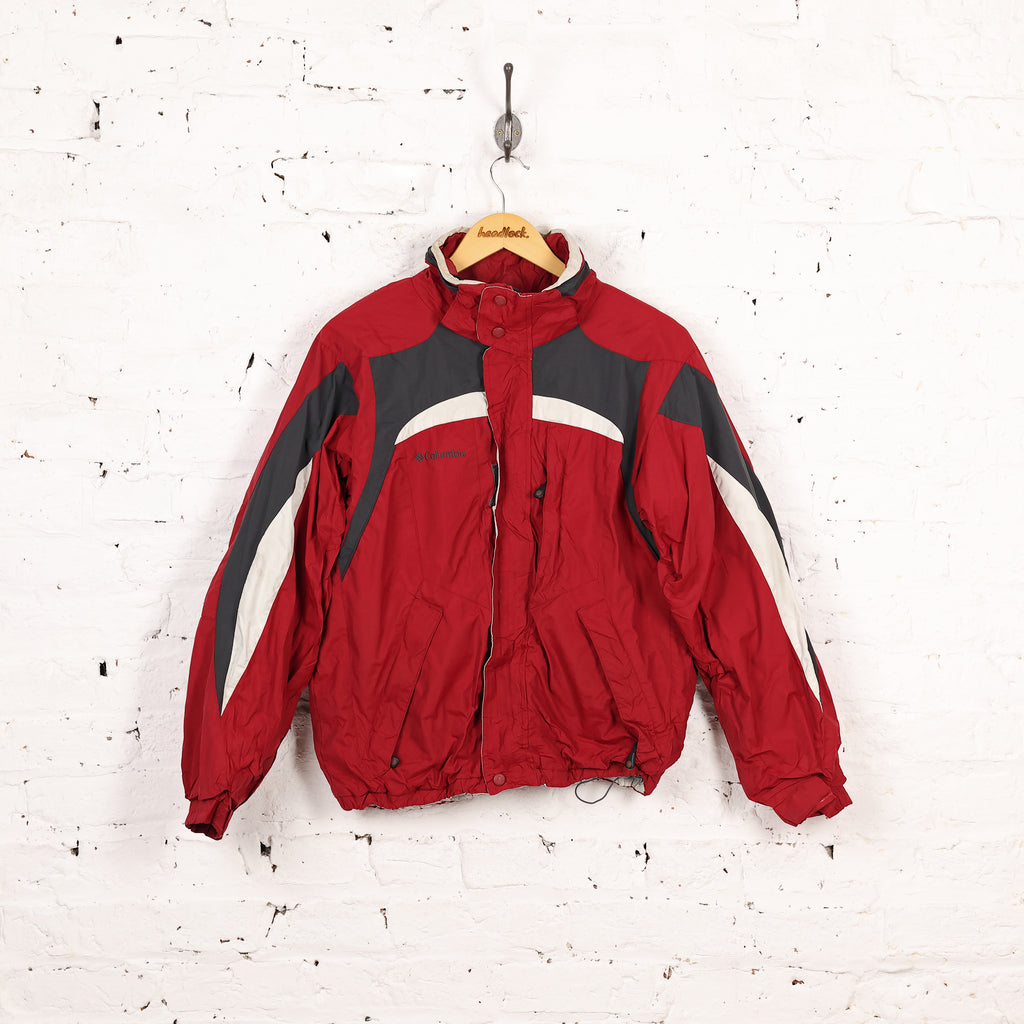 Vintage 90s Columbia Sportswear Outdoors Fishing Essential Grandpa  Aesthetic Red Zip up Jacket Medium Mens O11 
