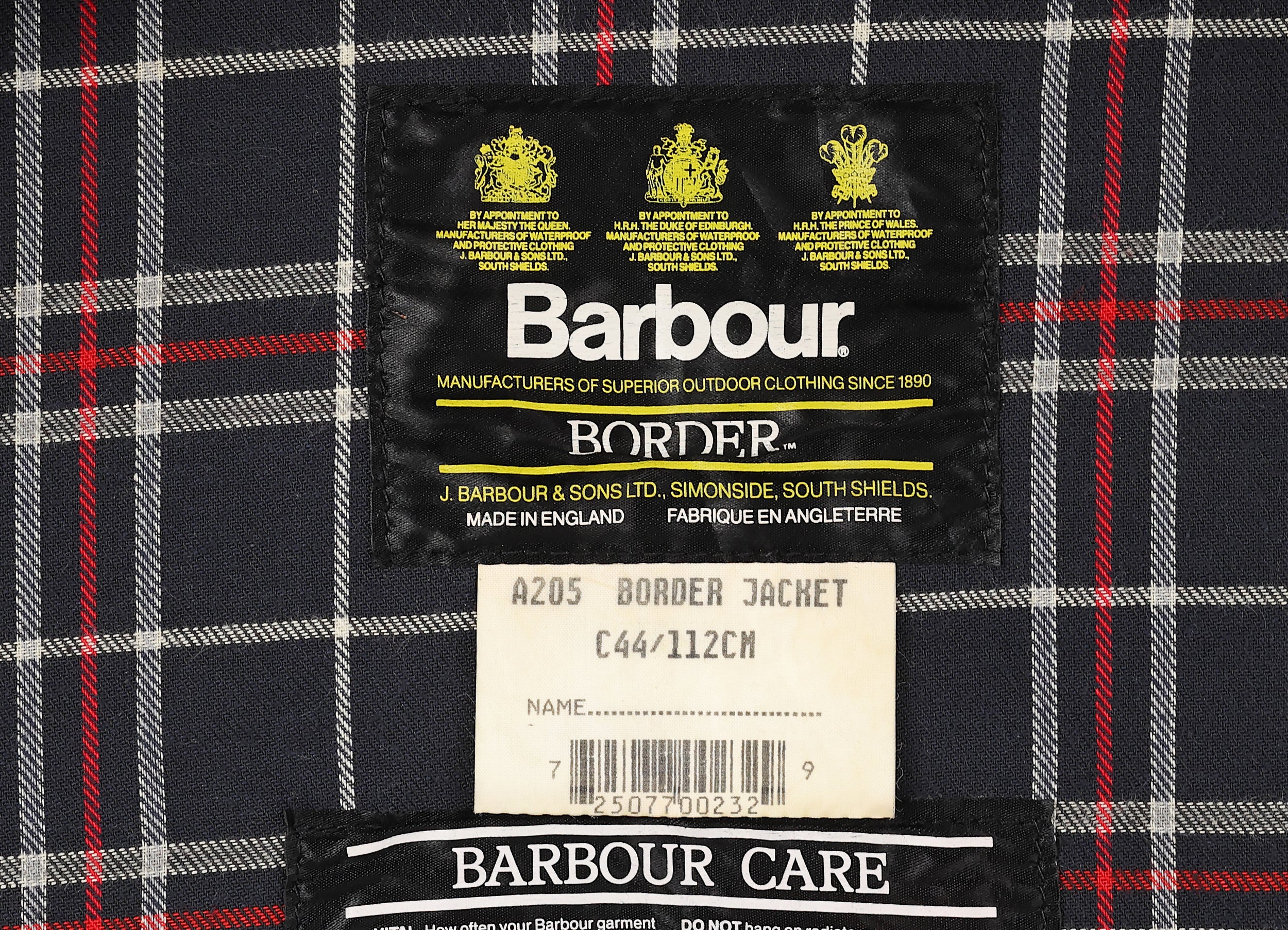 92s Barbour BORDER 44 - ジャケット・アウター