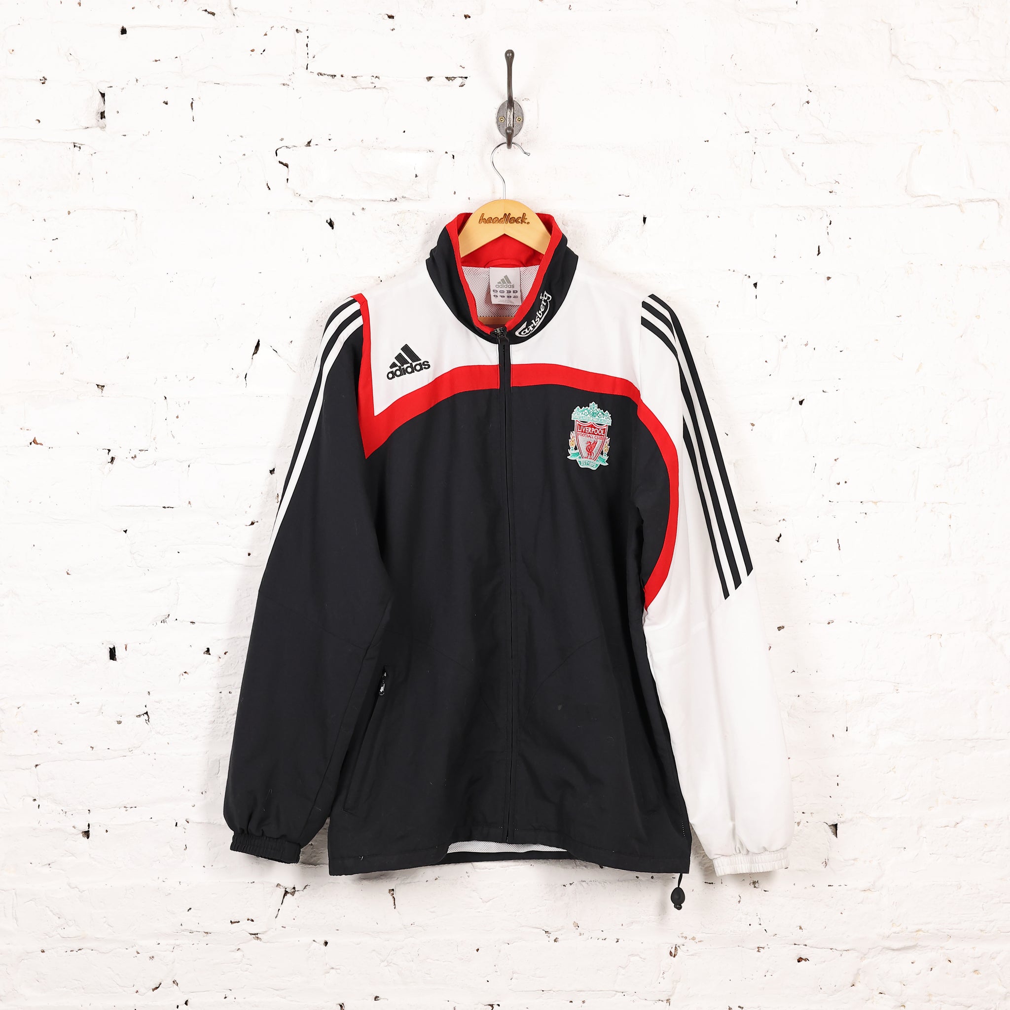 【タグ付き・未使用】Liverpool FC adidas ジャケット 黒 Adidas Liverpool Champions League Coaches Jacket - Black - L