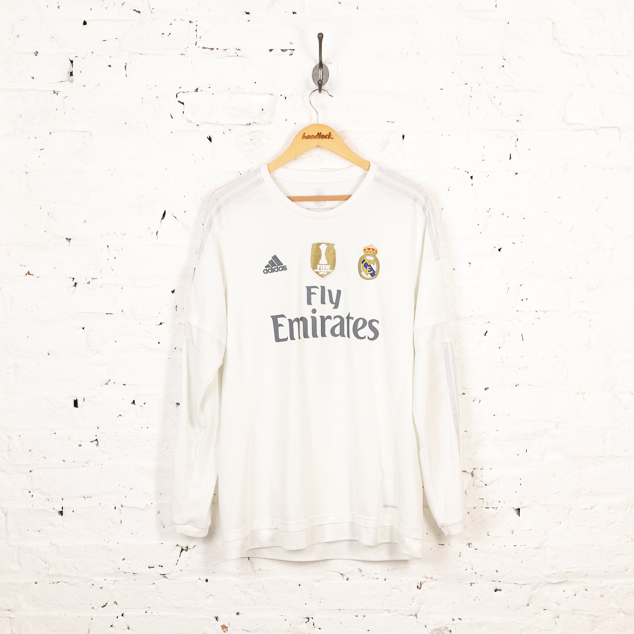 Adidas Real Madrid 2015 Ronaldo Long Sleeve Home Football Shirt