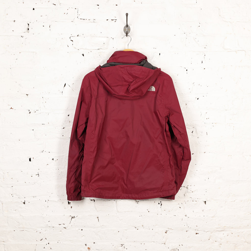 Womens The North Face Hyvent Rain Jacket - Maroon - Womens M