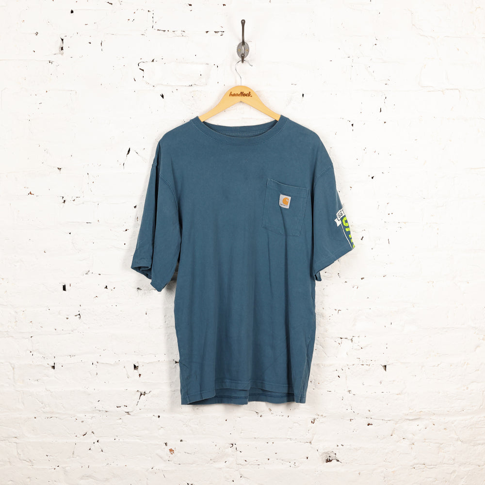 Carhartt Original Fit Pocket T Shirt - Blue - M
