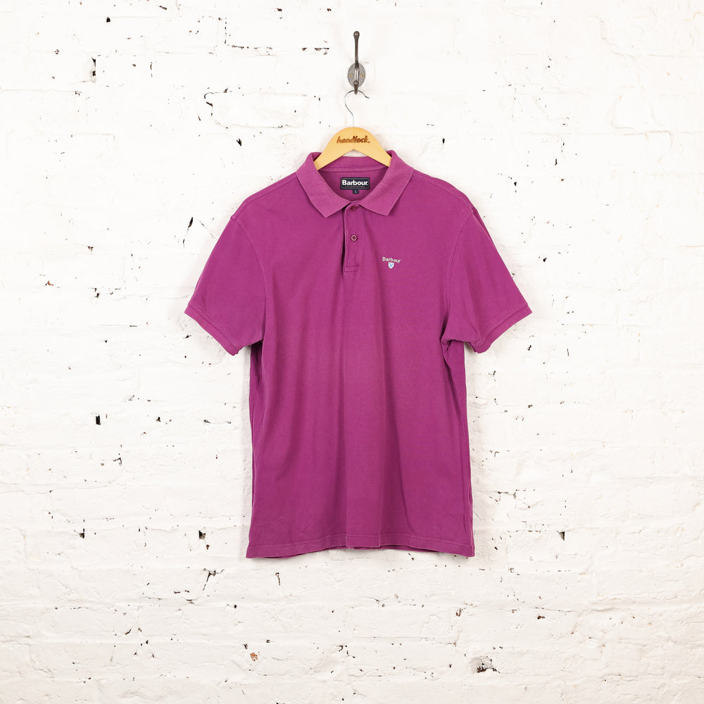 Barbour Polo Shirt - Purple - L
