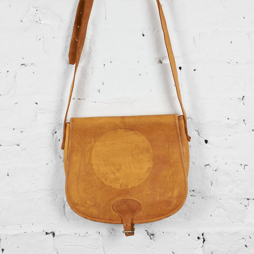Vintage Leather Buckle Bag - Brown - One Size - Headlock