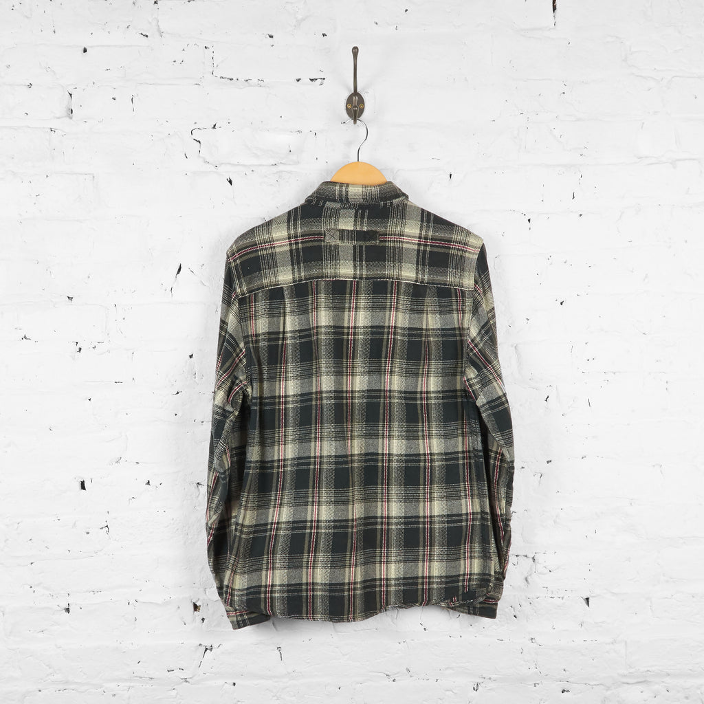 Vintage Woolrich Flannel Shirt - Grey/Red - S - Headlock