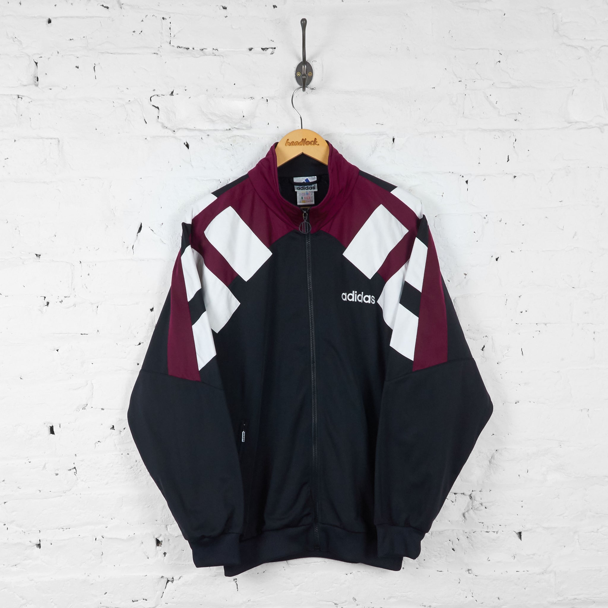 Adidas 90 Tracksuit Top Jacket - Black - M – Headlock