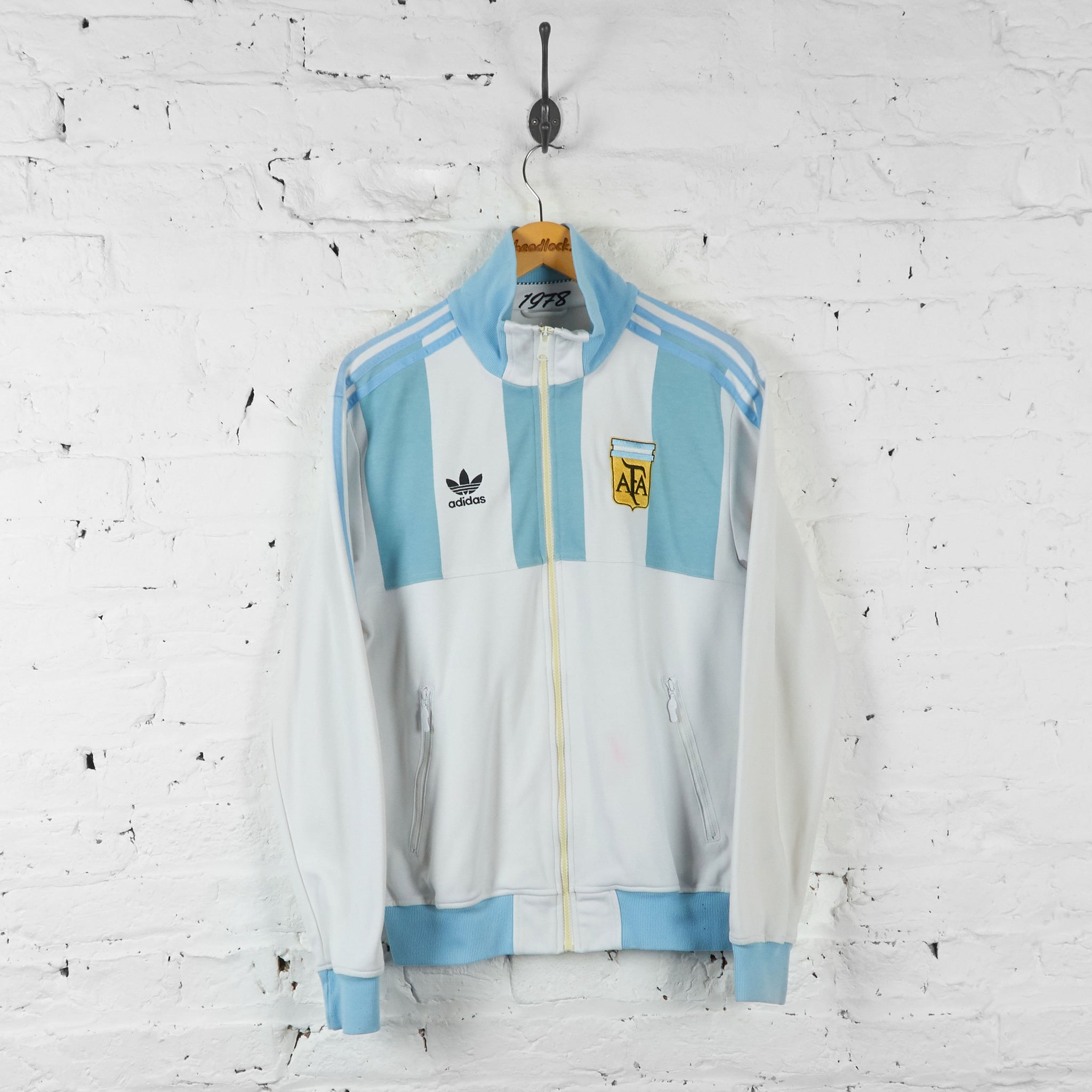 Argentina Football Adidas Tracksuit Top Jacket White M – Headlock