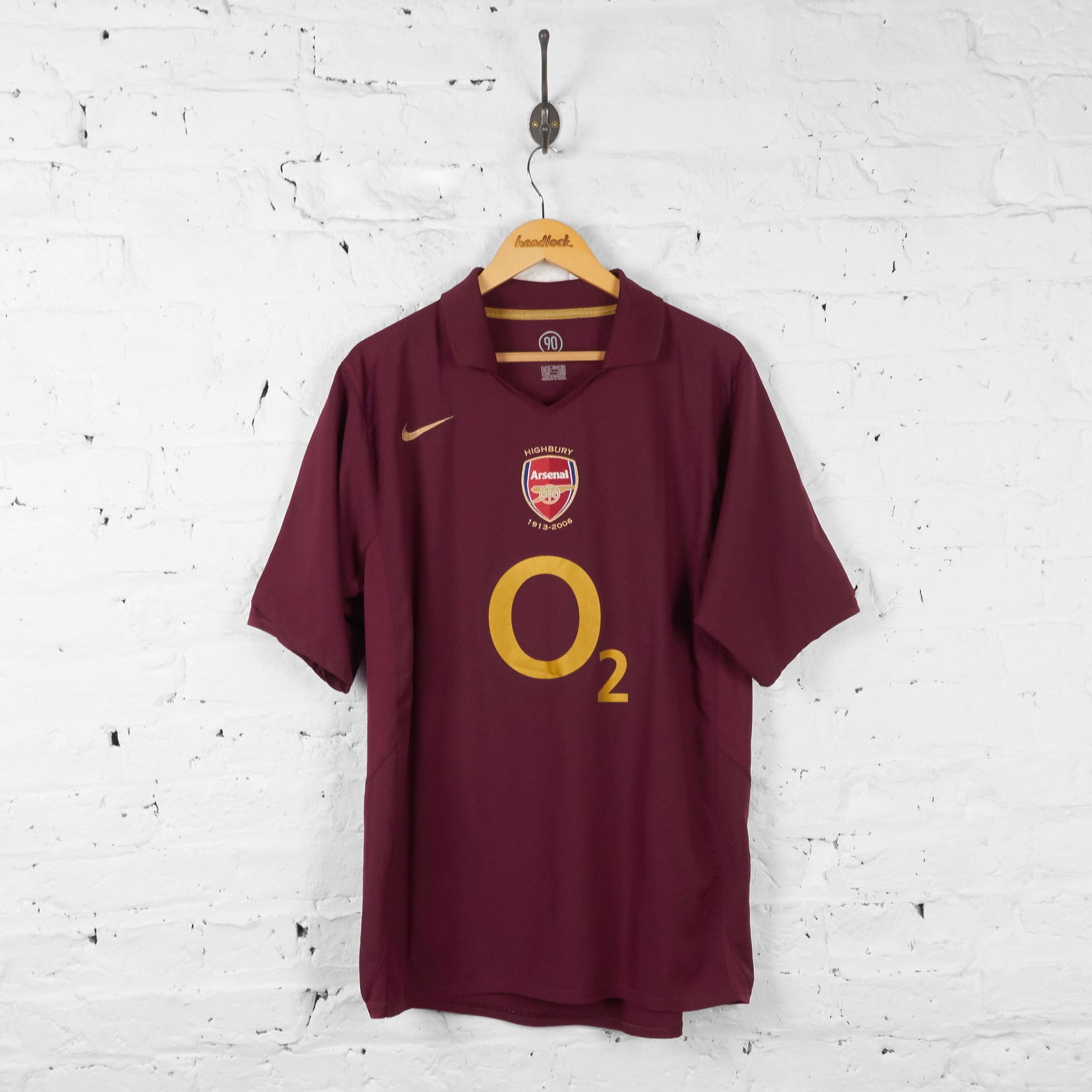 Jersey Arsenal Maroon Kit Arsenal Highbury 2006 Home Football