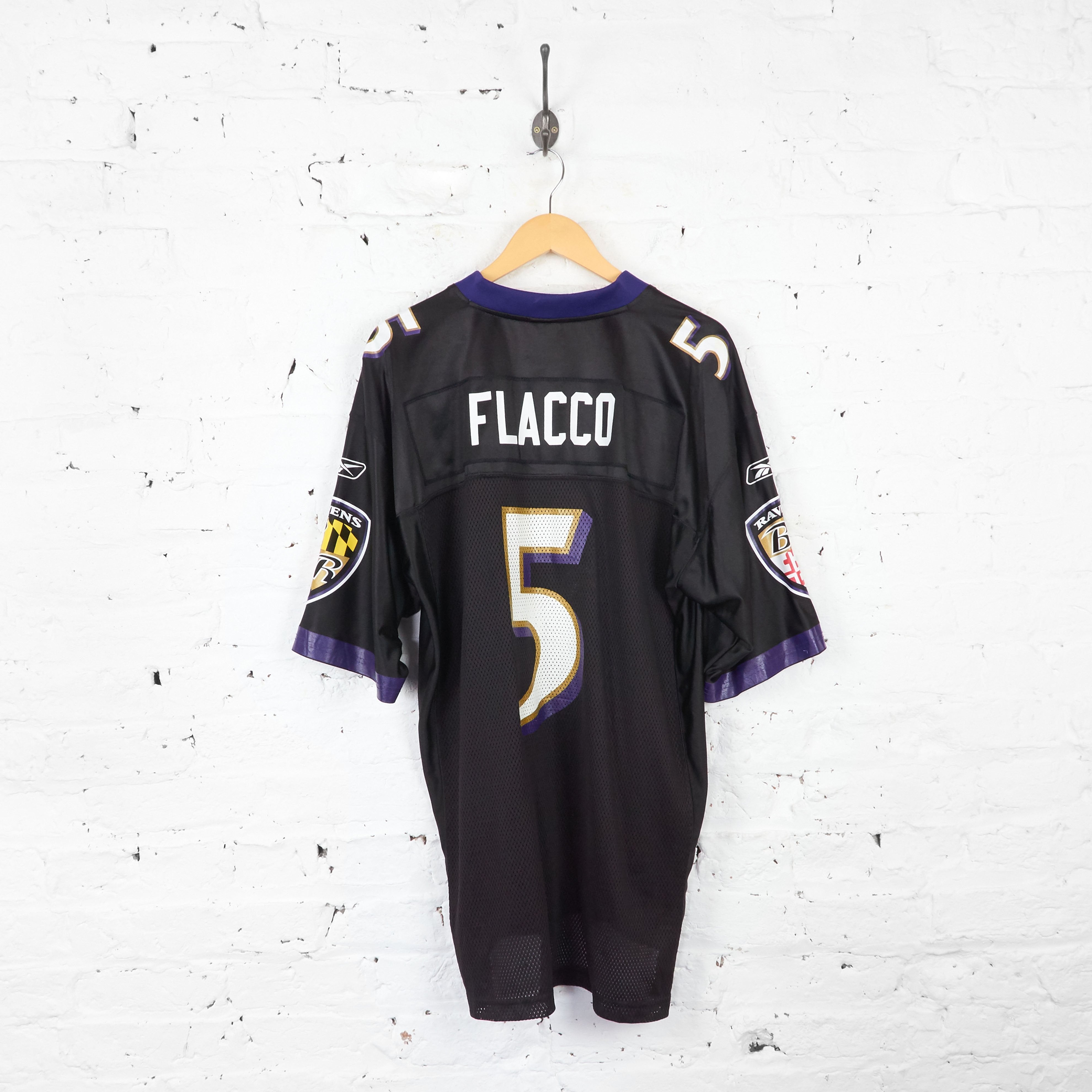 Baltimore Ravens Flacco NFL American Football Jersey - Black