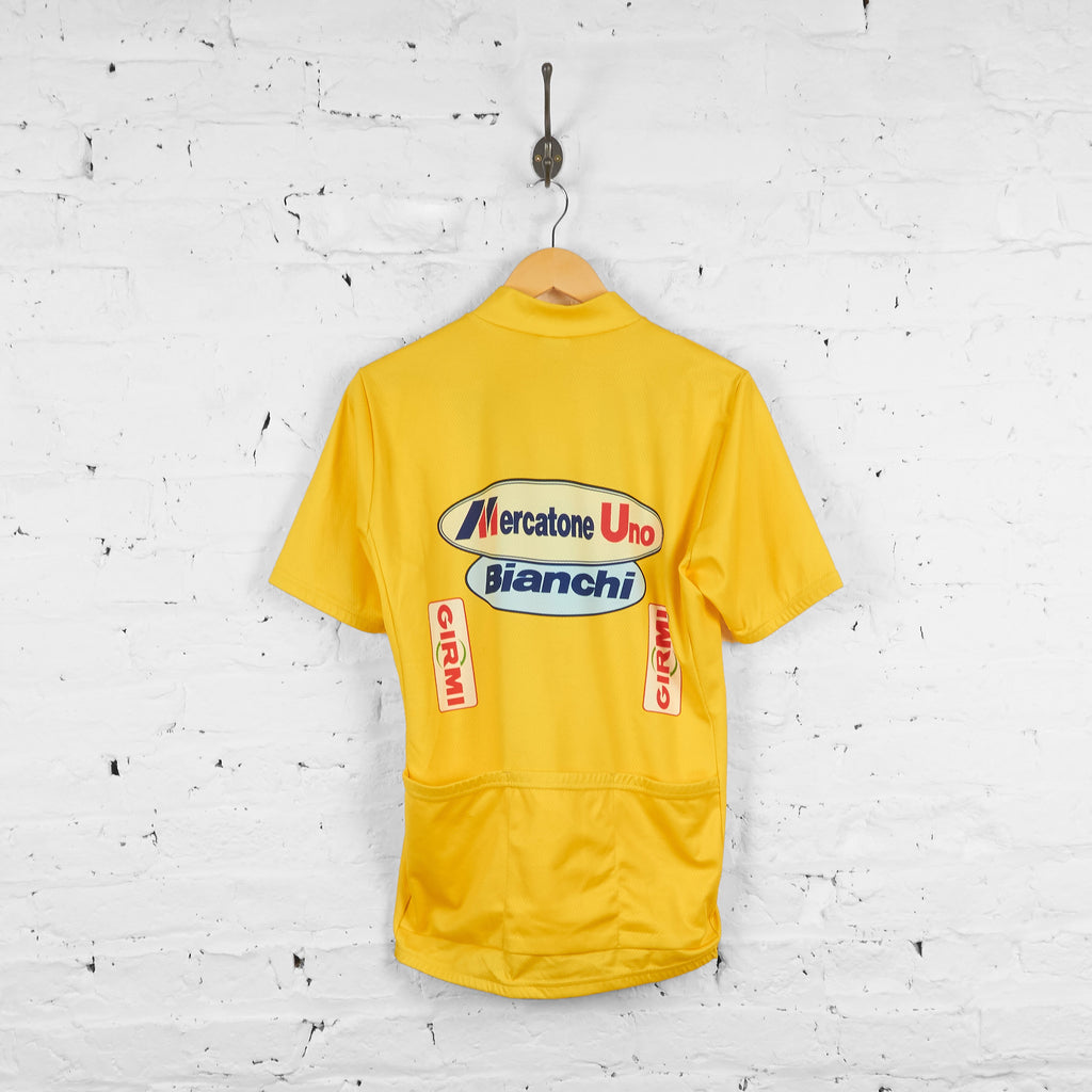 Bianchi SMS Santini Mercatone Uno Cycling Top Jersey - Yellow - XL - Headlock