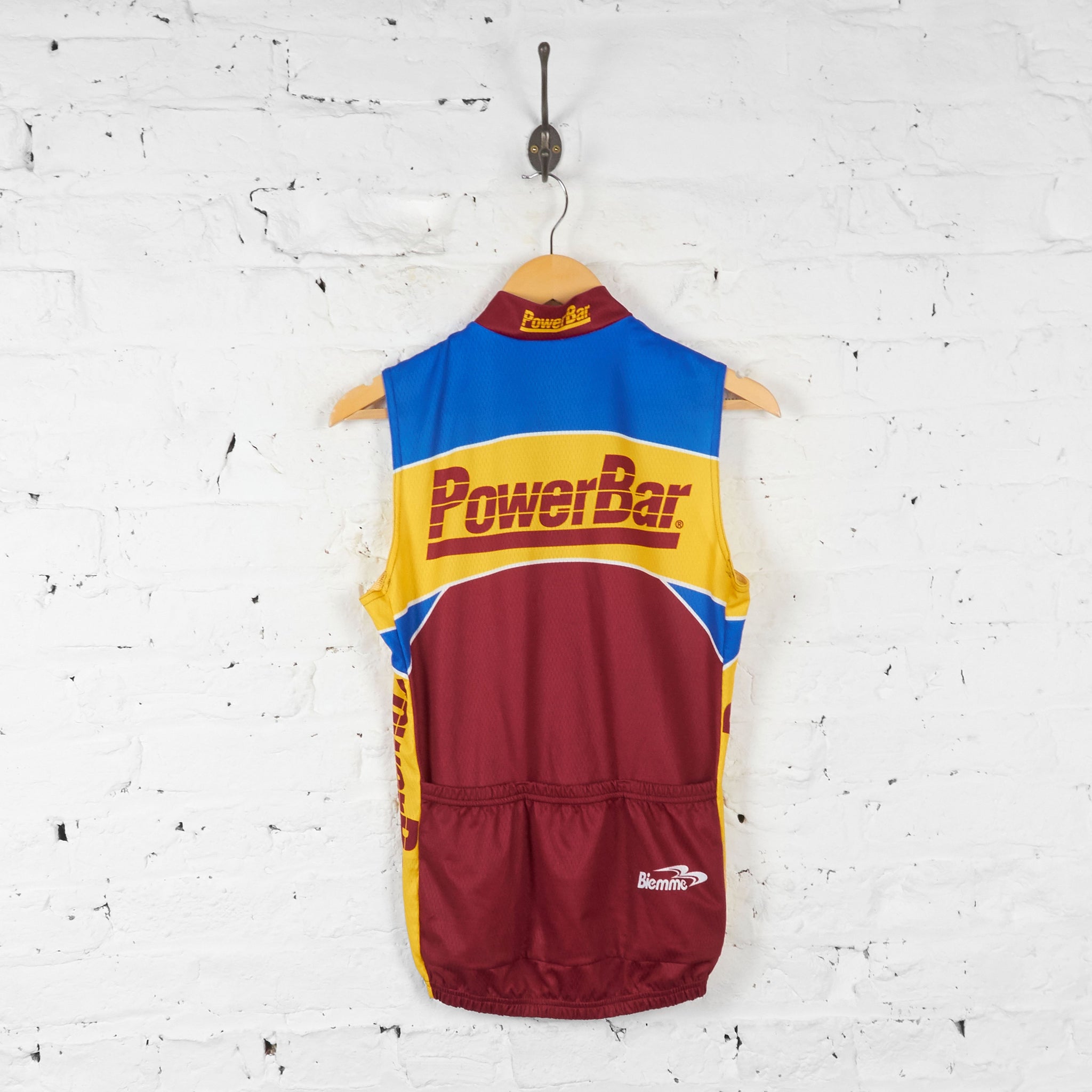biemme fahrradbekleidung Biemme Power Bar Sleeveless Cycling Jersey - Red/Yellow/Blue