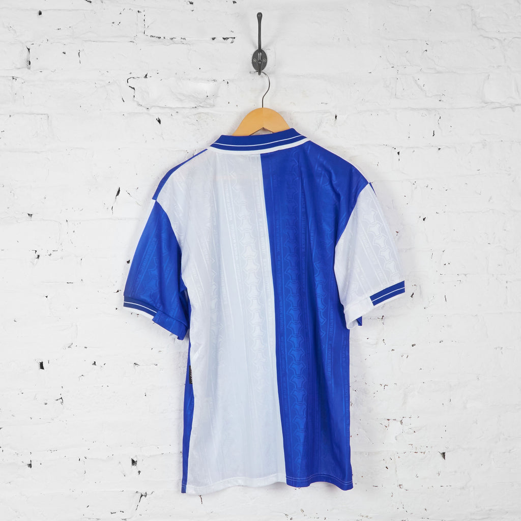 Blackburn Rovers 1998 Uhlsport Football Shirt - Blue - L - Headlock