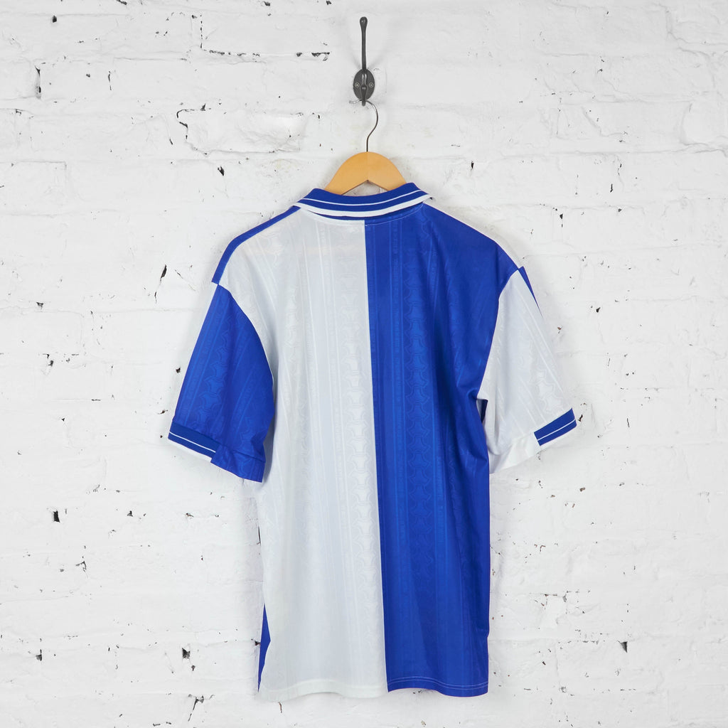 Blackburn Rovers 1998 Uhlsport Home Football Shirt - Blue - L - Headlock