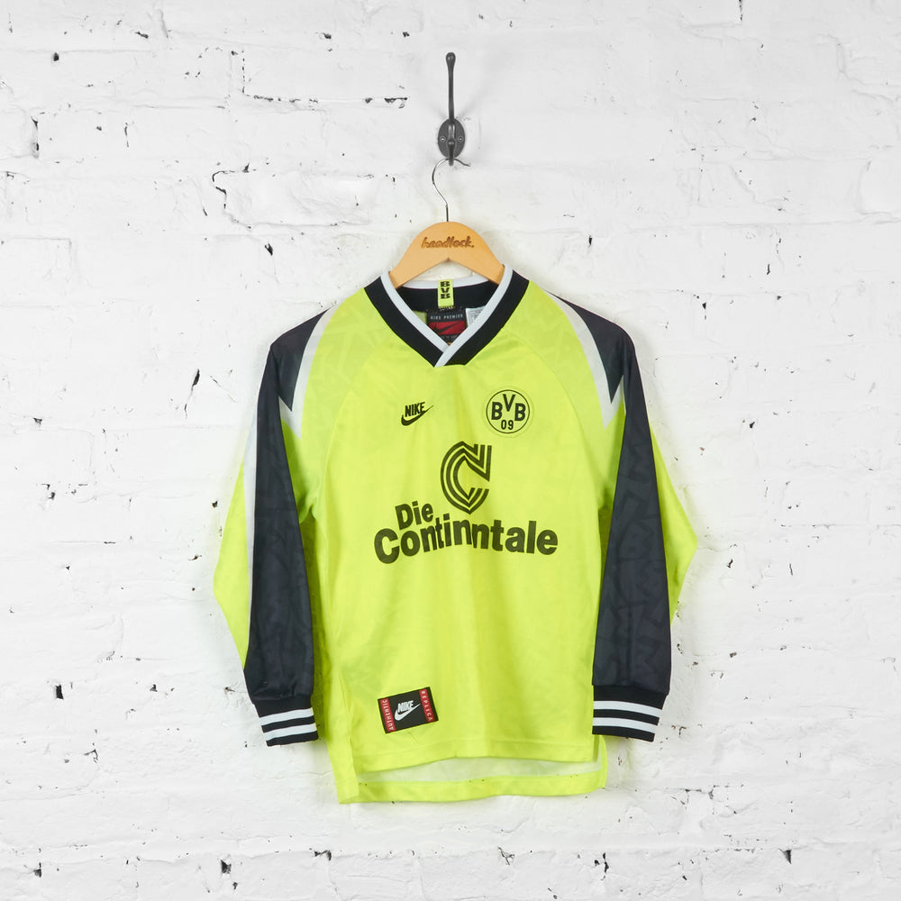 Borussia Dortmund Nike 1995 Home Football Shirt - Green - M Boys - Headlock