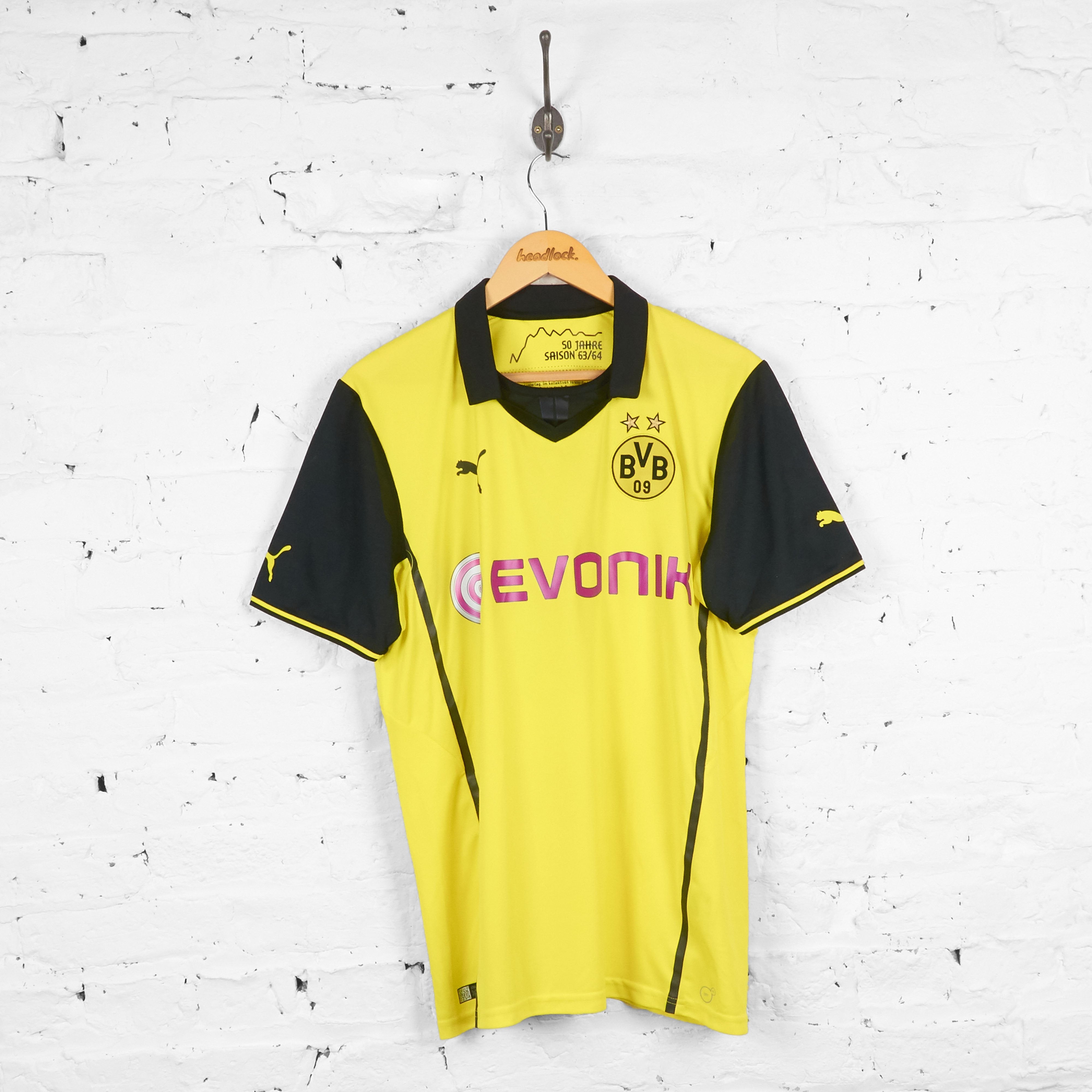 Borussia Dortmund Reus Puma 2013 Home Football Shirt Yellow L