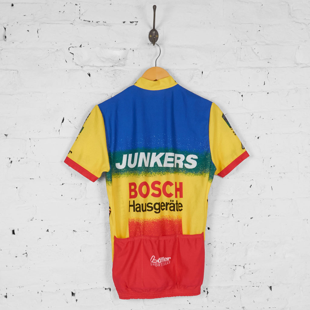 Bosch Junkers Cycling Top Jersey - Yellow/Blue - L - Headlock