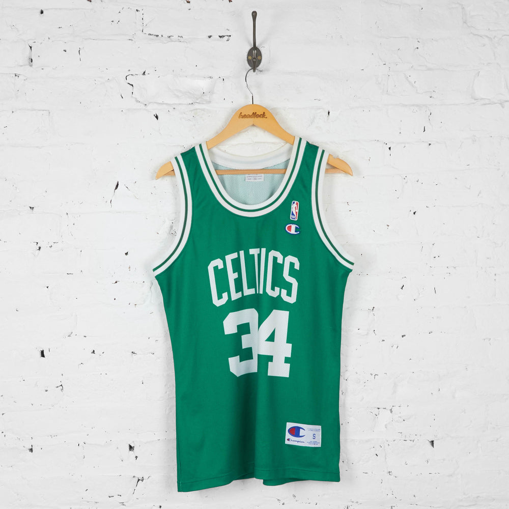 Boston Celtics Champion Pierce Basketball Jersey Vest - Green - S - Headlock