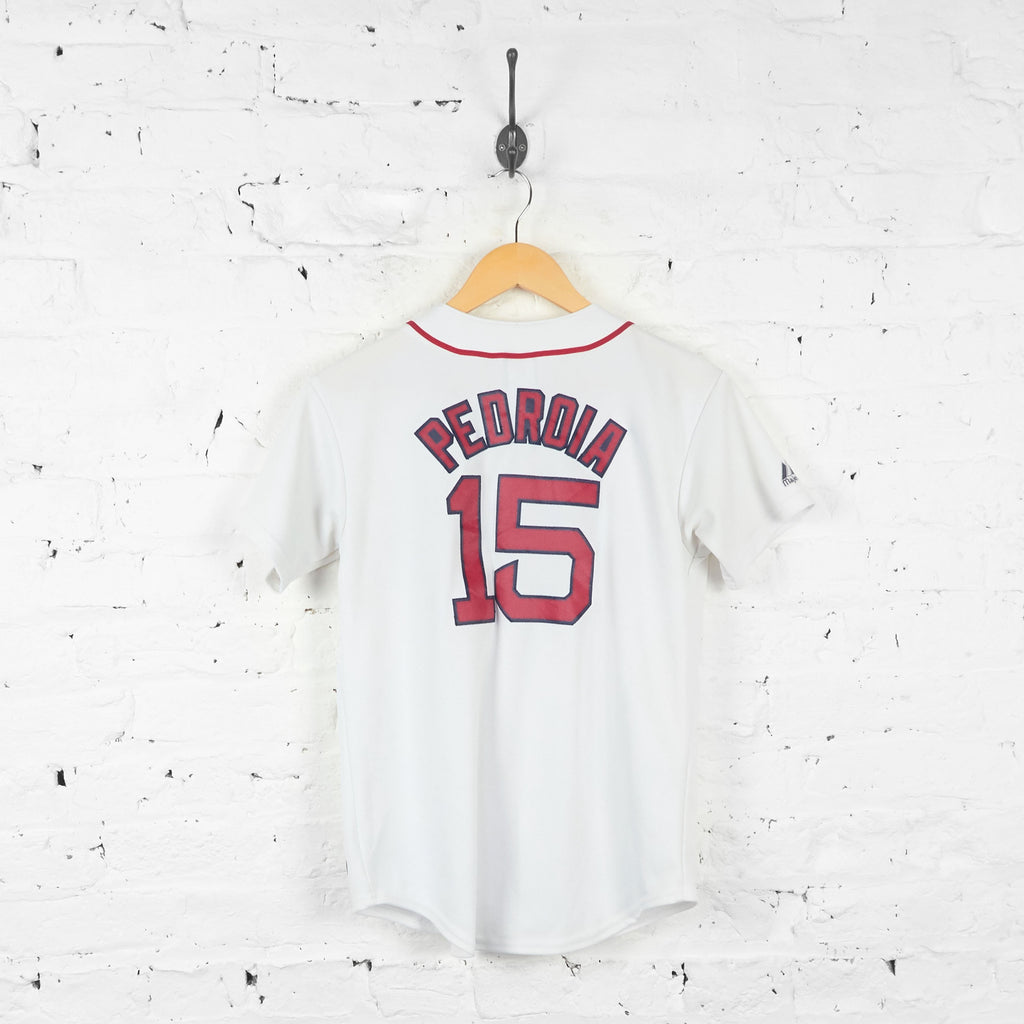 Boston Red Sox Pedroia Baseball Jersey - White - S - Headlock