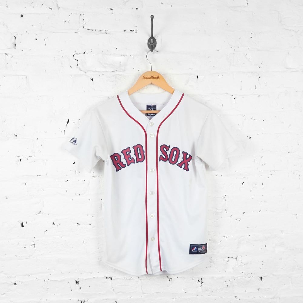 Boston Red Sox Pedroia Baseball Jersey - White - S - Headlock